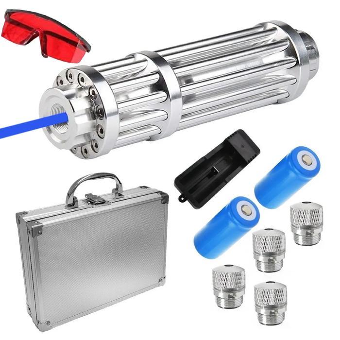 Lápiz Puntero Láser Alta Potencia MXRBE-001-29 Potencia 50000mW Alcance 90000m 3,1-3,8V 2 Pilas 16340 Se venden por separado Este Laser Quema, LazzaShot