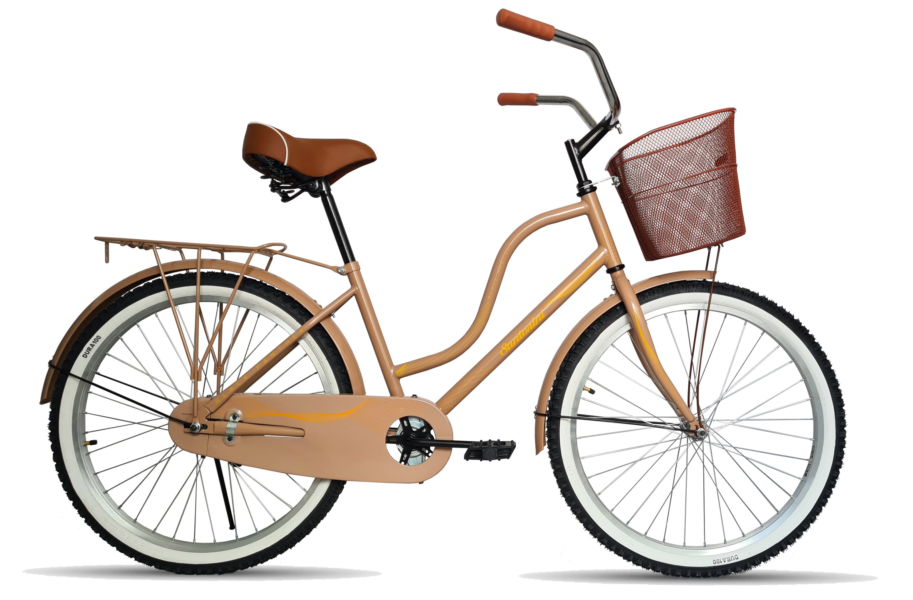 Bicicleta Urbana Retro Santorini Equipada Rodada 26 Arena