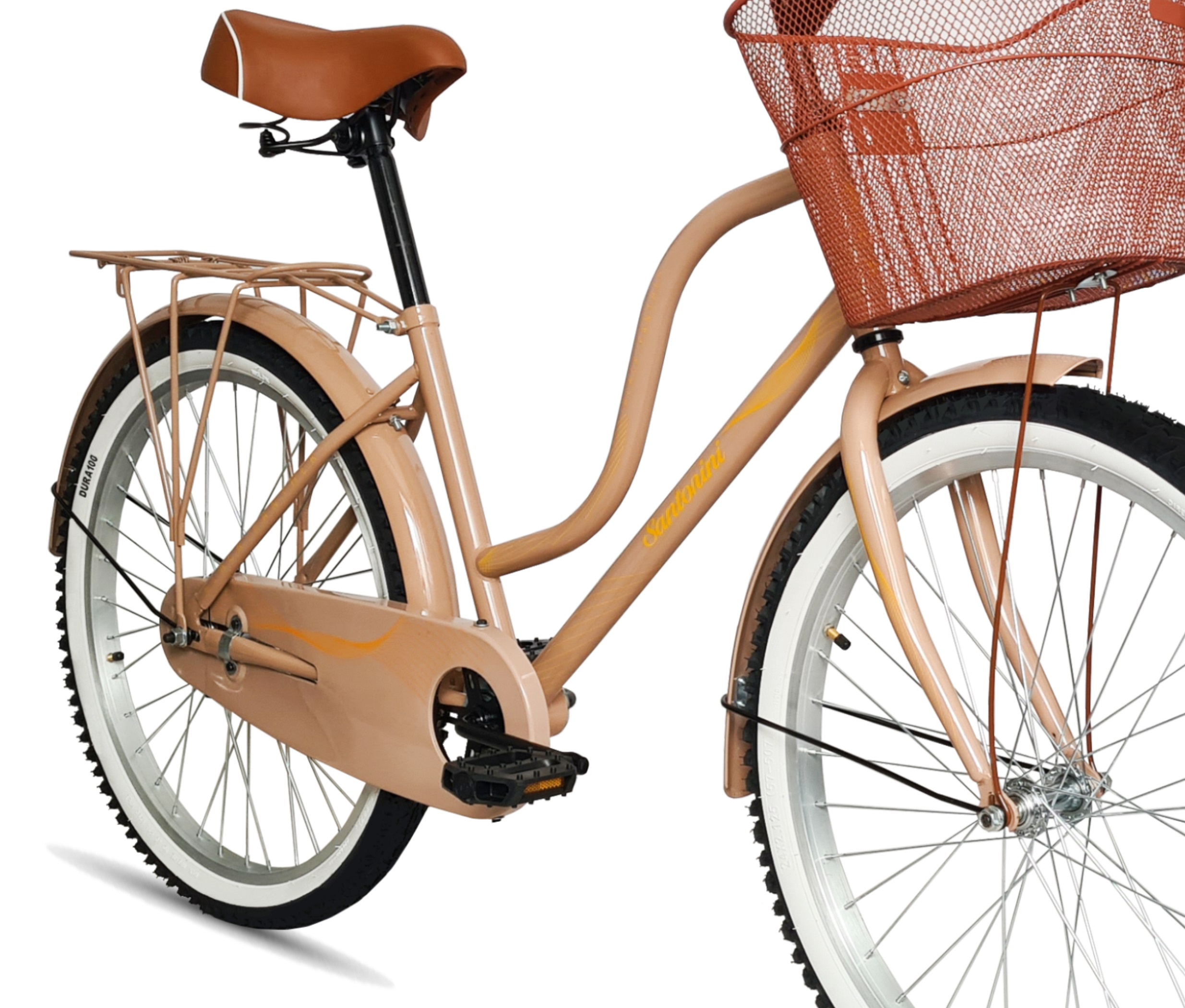 Bicicleta Urbana Retro Santorini Equipada Rodada 26 Arena