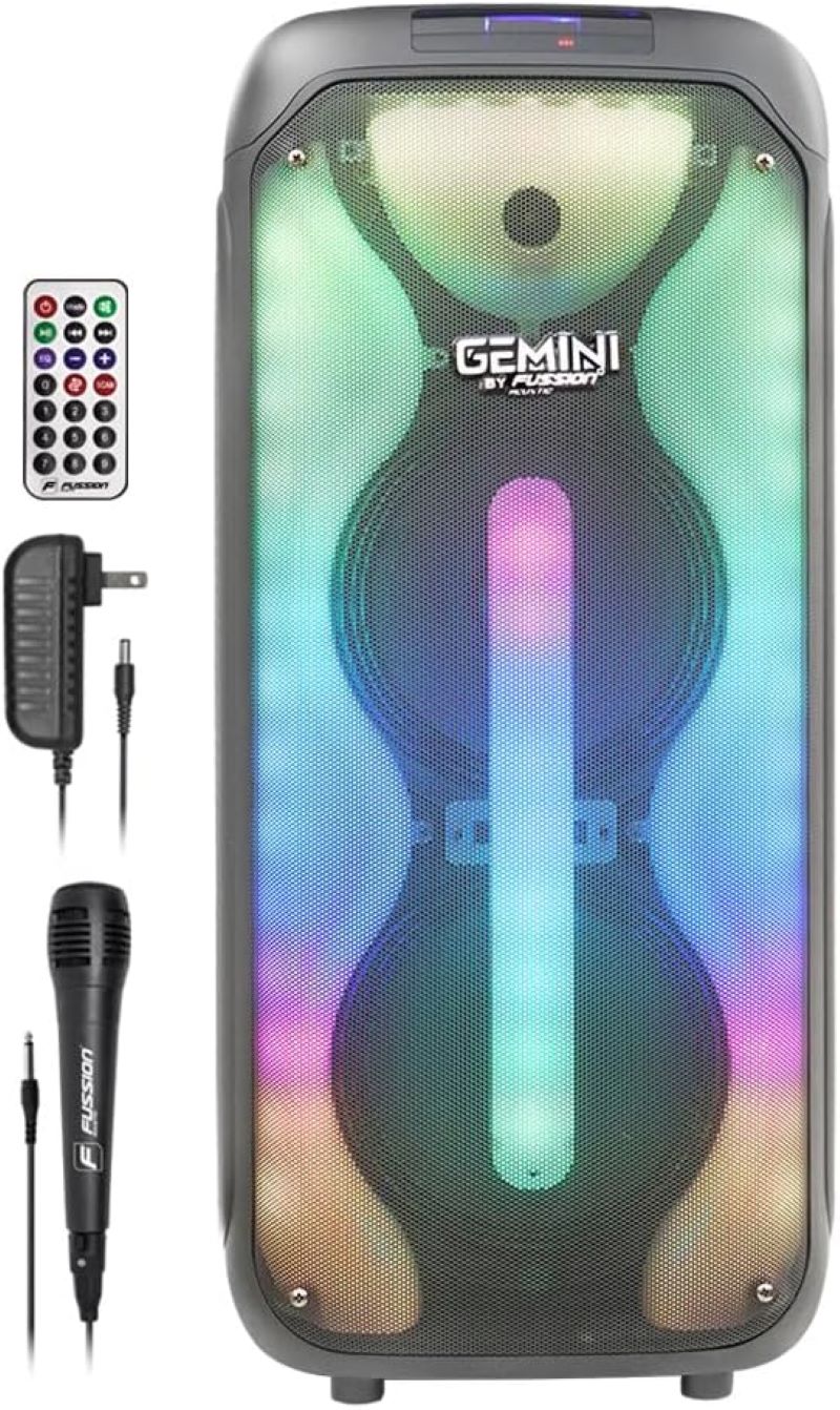 Bocina Fussion PBS-2X8GEMINI Conexión Bluetooth 2 x 8