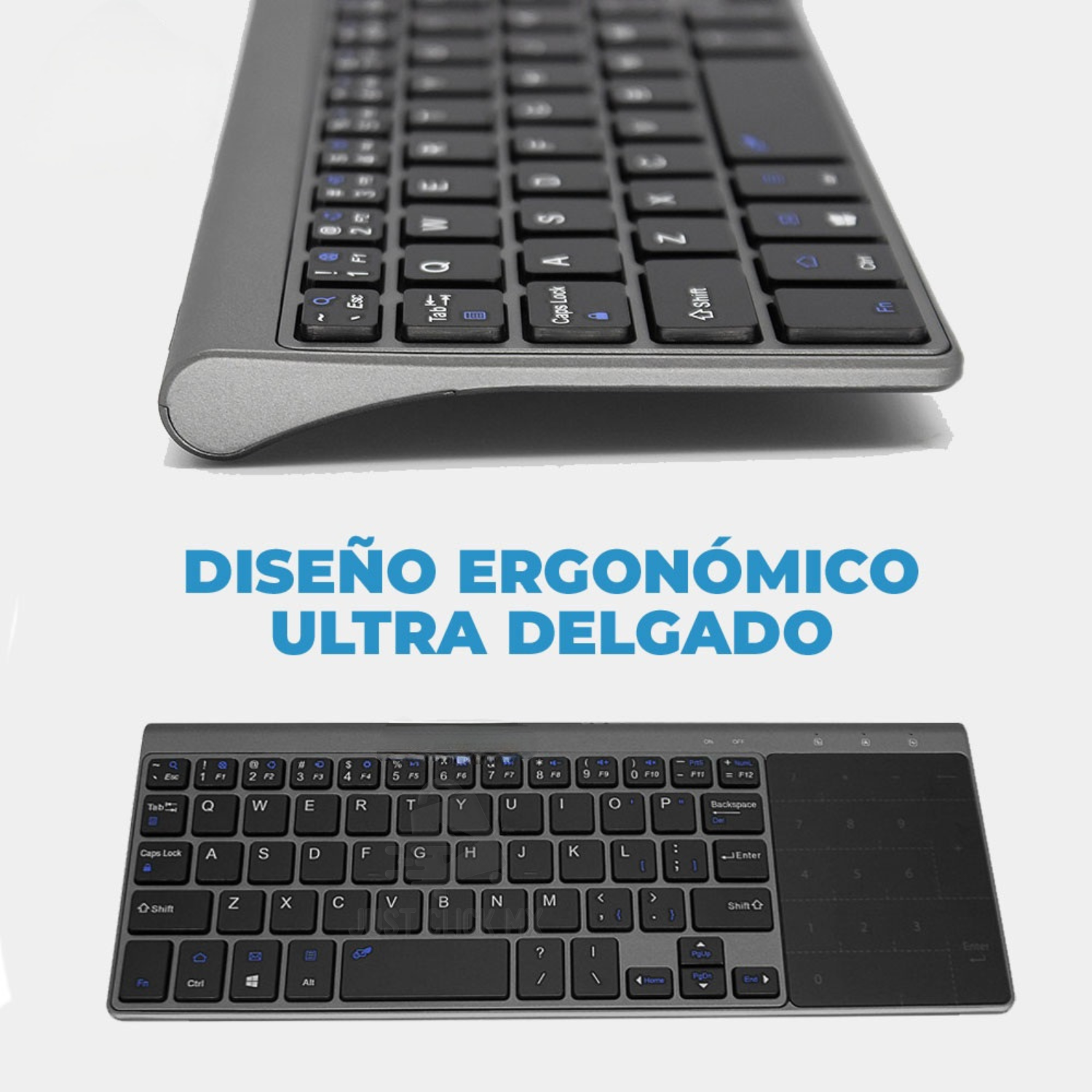 Teclado Inalámbrico Con Touchpad Numérico