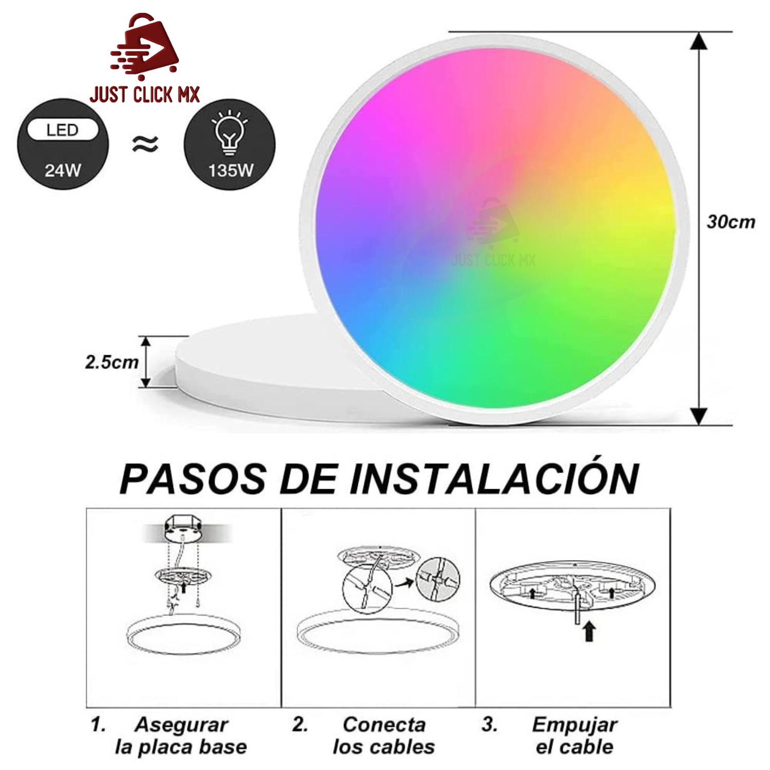 Lámpara De Techo LED RGBCW Inteligente