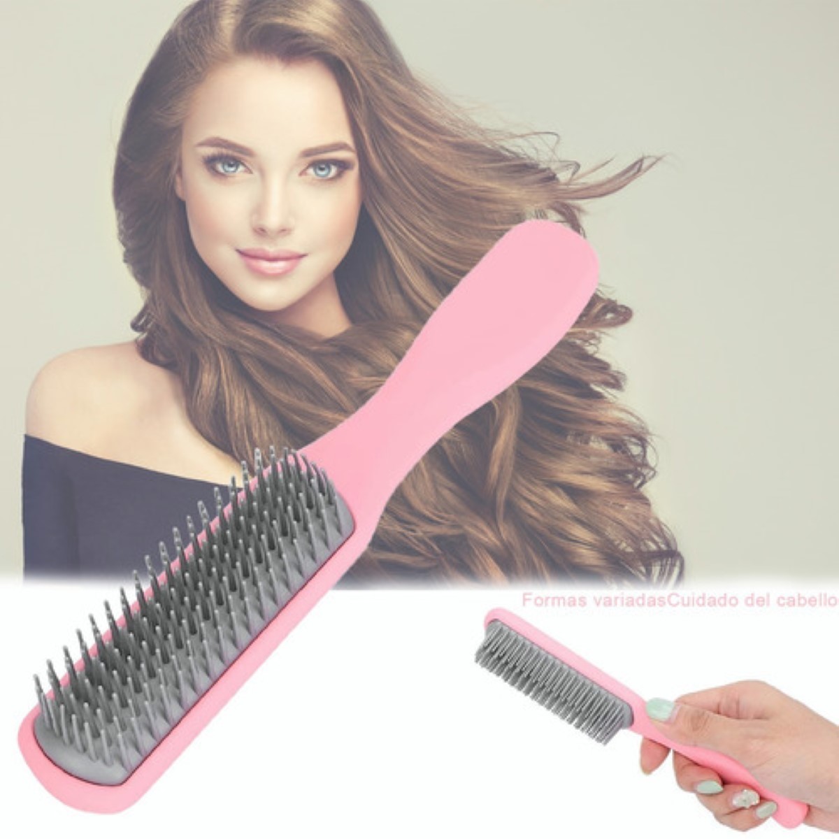 Set de Peines De Masaje De Pulpo 4 Piezas Rosa 