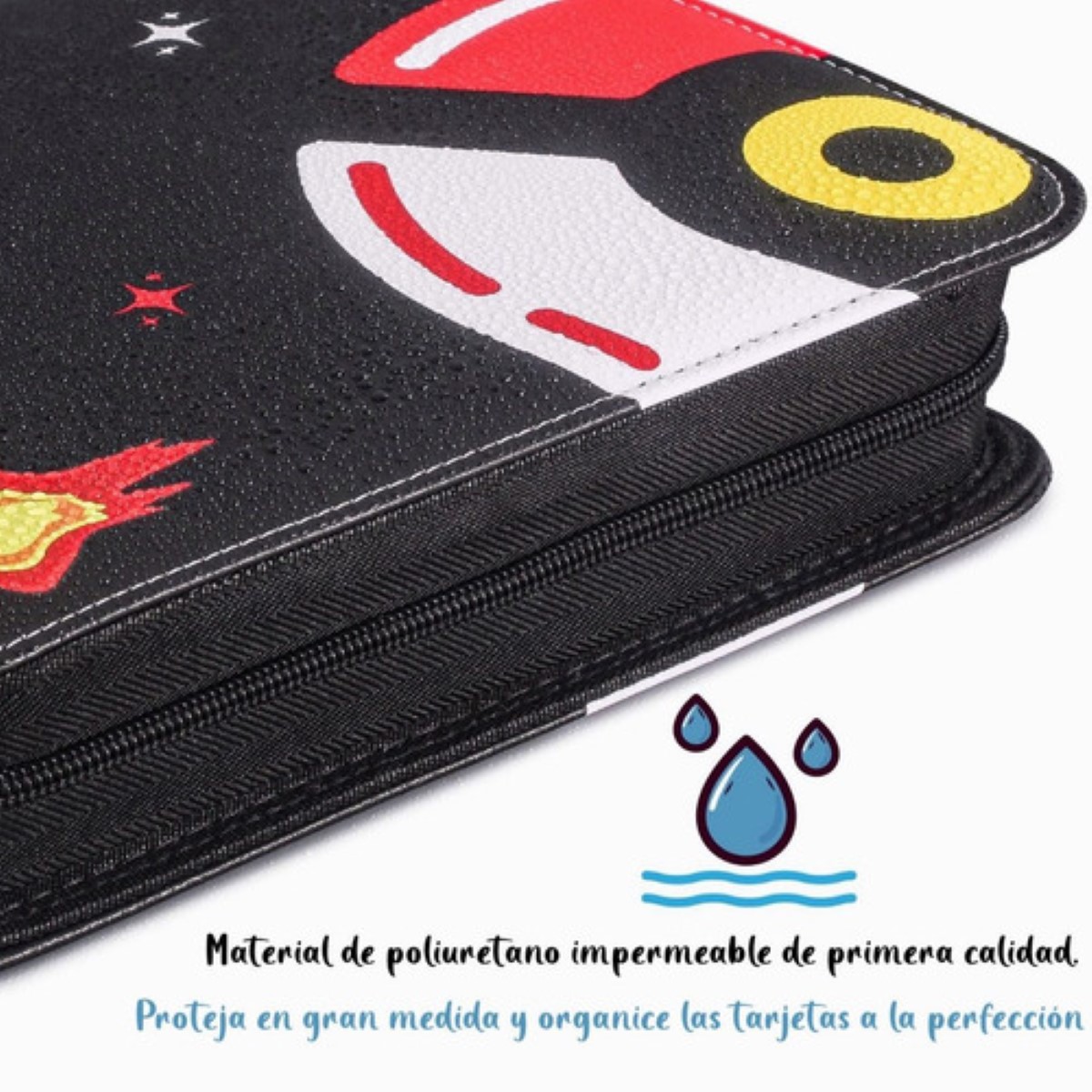 Carpeta Album De Tarjetas Pokémon Con 4 Bolsillos  Negra 