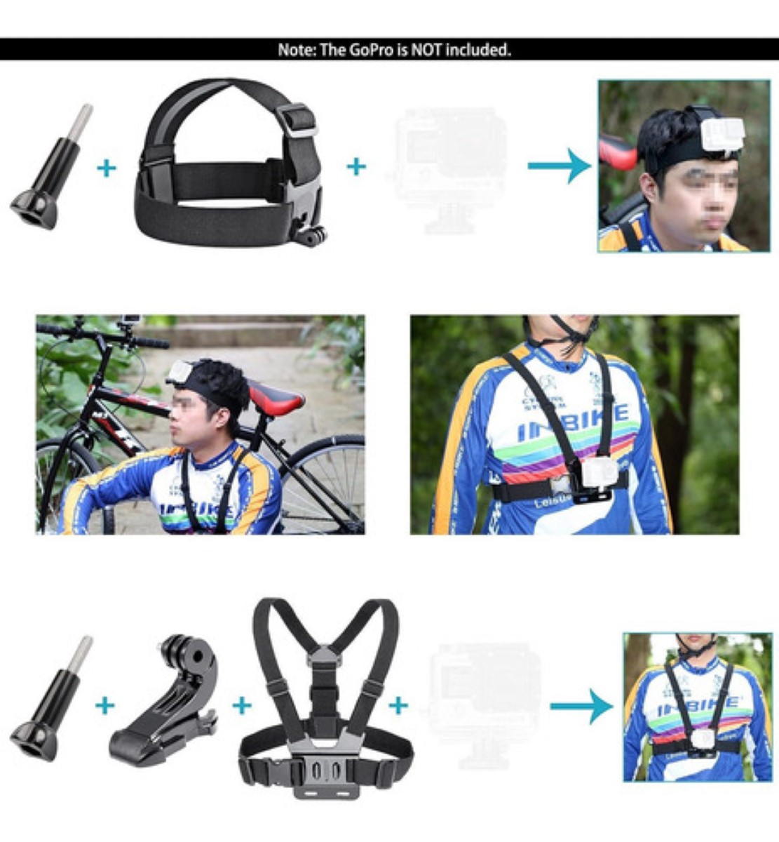 Kit De Accesorios Para Cámara De Acción 50 Piezas 