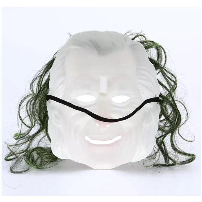 Careta Disfraz de Joker MXJKM-001-2 1 pza, 26x20x8 cm Plástico PVC BlancoRojo Máscara del Guasón, JokerMask