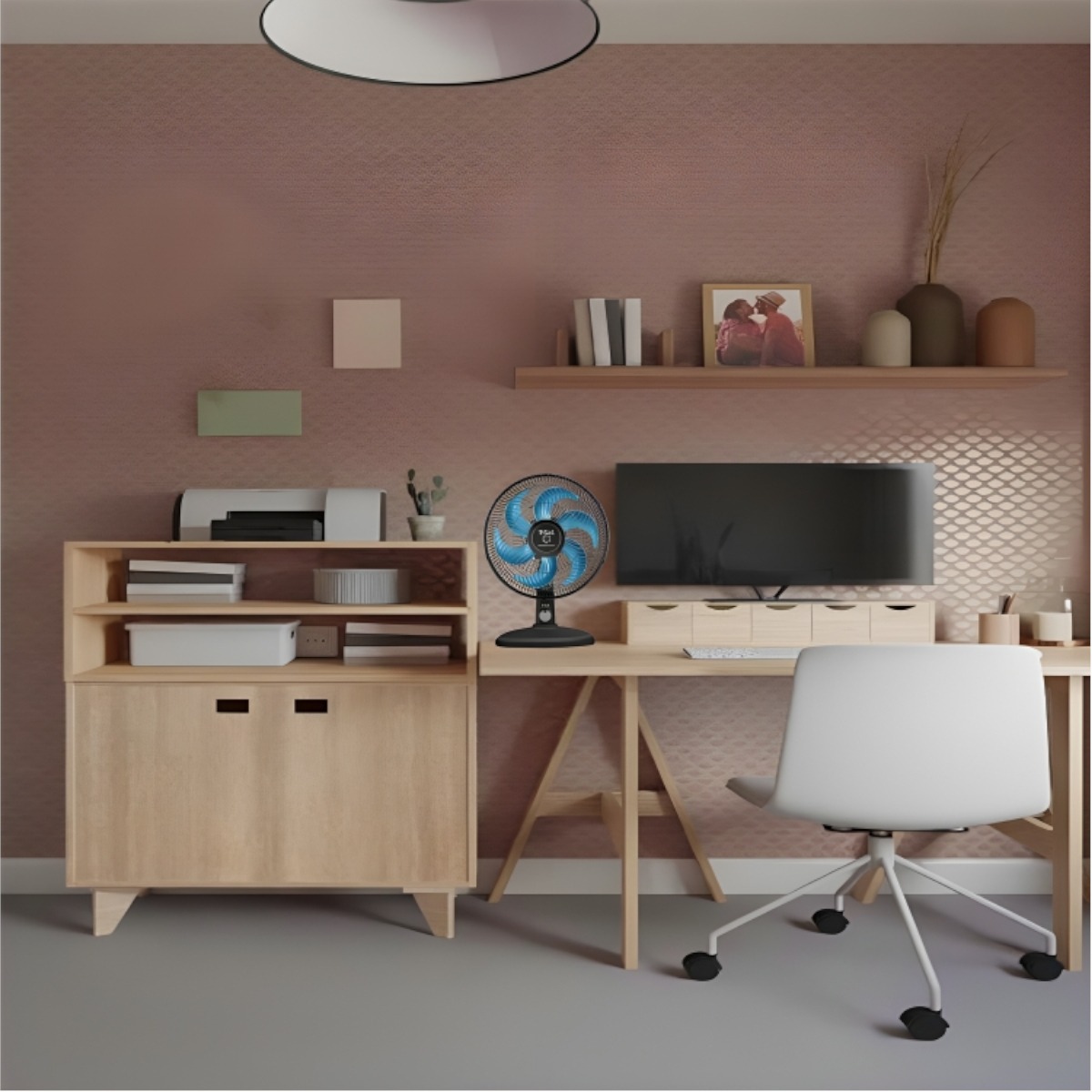 Ventilador de Mesa T-Fal 6 Aspas 3 Velocidades 35 cm