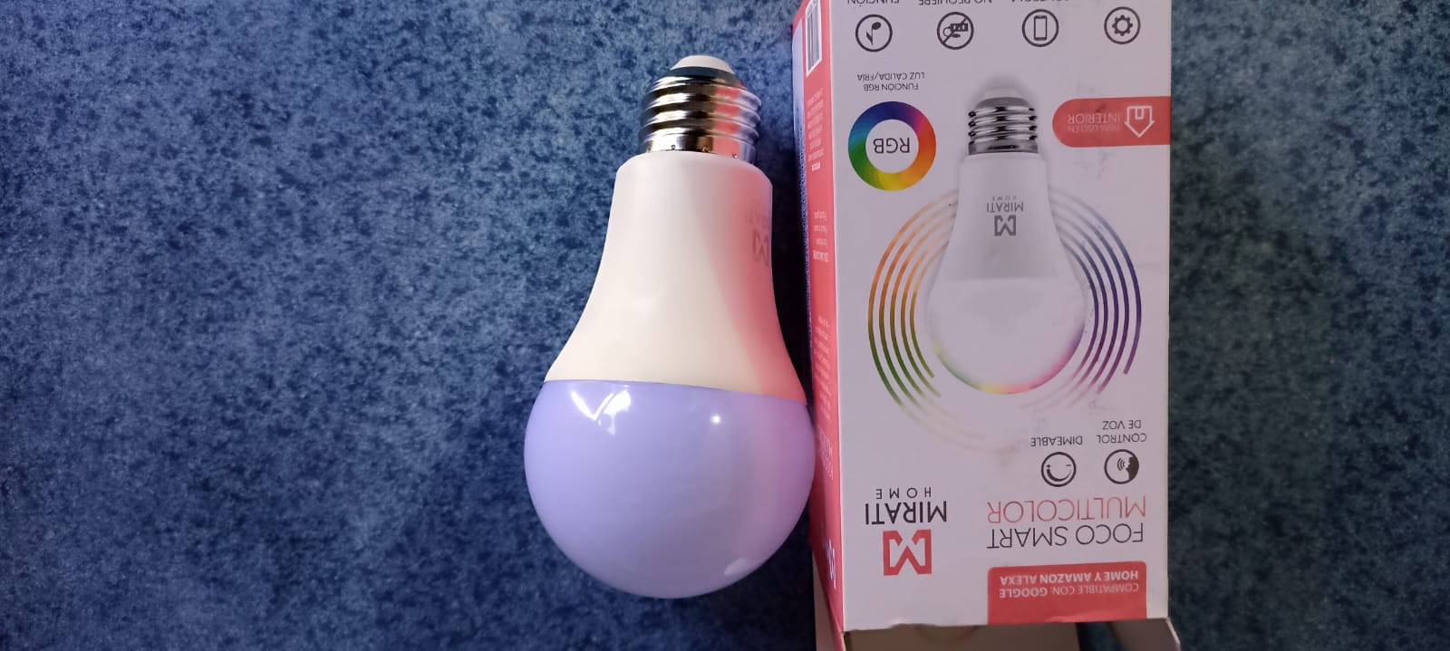 FOCO INTELIGENTE LUZ BLANCA WIFI 2.4GHZ ANDROID IOS ALEXA ASISTENTE GOOGLE LUZ CALIDA FRIA DIMMABLE