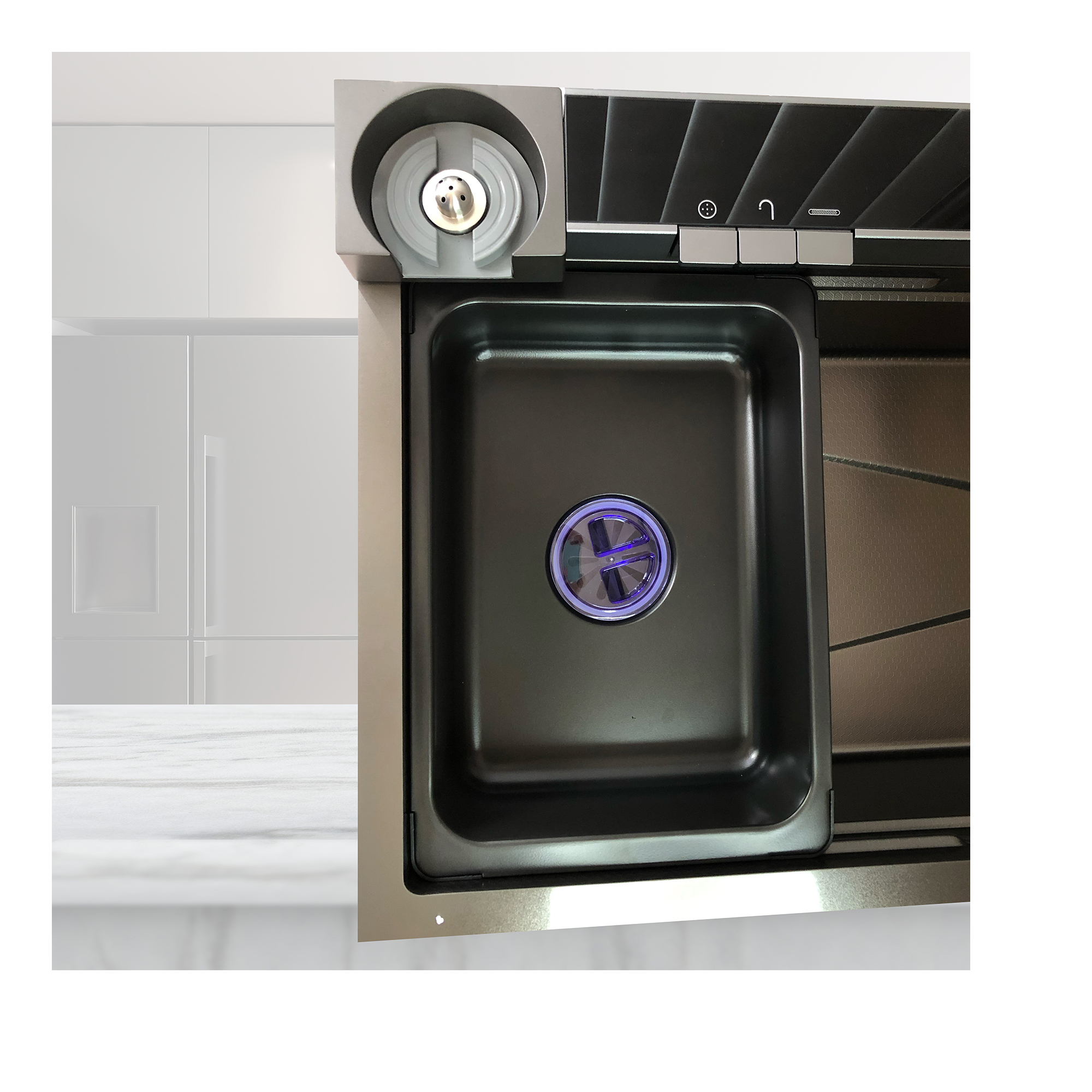 Tarja Cocina Fregadero Con Doble Cascada Acero Inoxidable Homely elegance