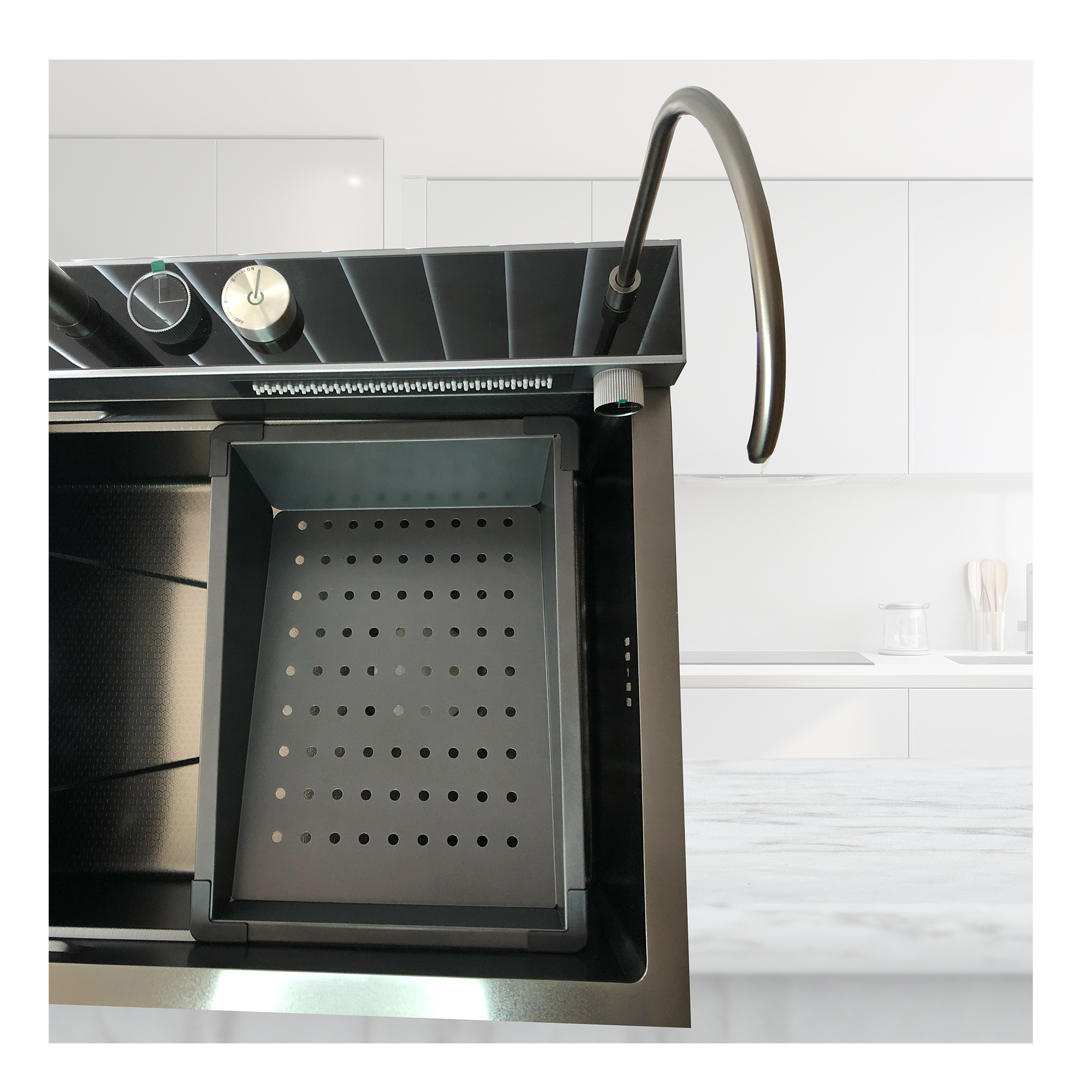 Tarja Cocina Fregadero Con Doble Cascada Acero Inoxidable Homely elegance