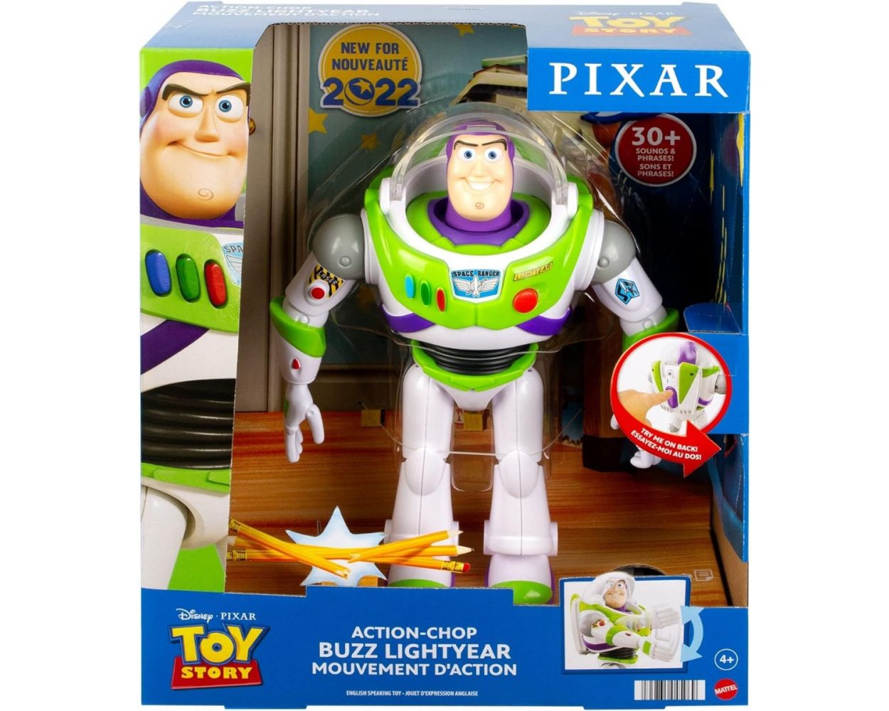 Figura buzz mattel toy story vuelo espacial 5 online pulgadas