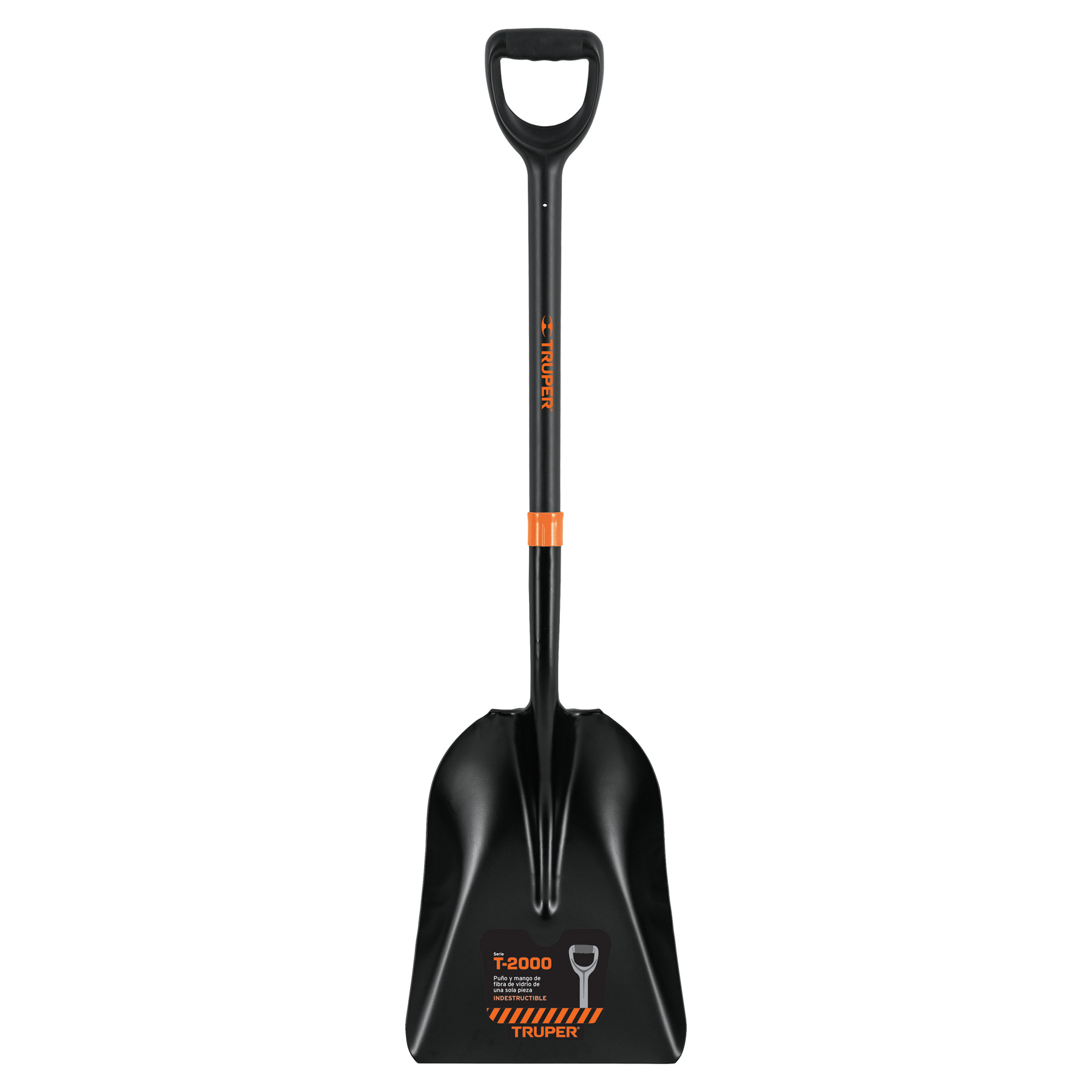 PALA CARBONERA T-2000, PUÑO "Y" MANGO FIBRA DE VIDRIO TRUPER 102459