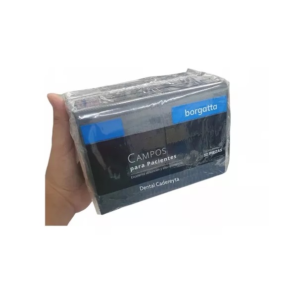 Campos Baberos Desechables Dental Negro 50 Pzas