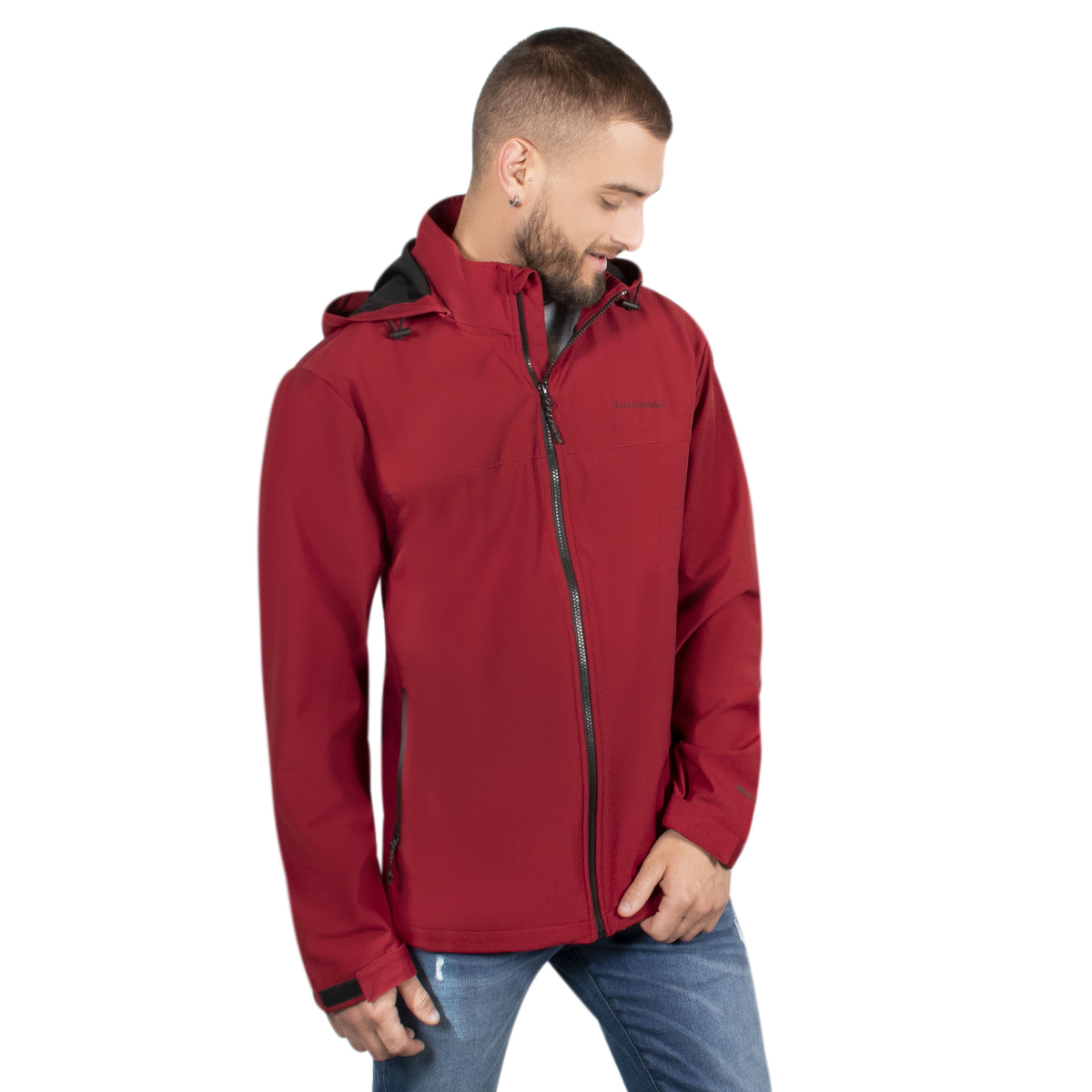 Chamarra Hombre Greenlander Con Gorro Desmontable Ajustable Pol8374