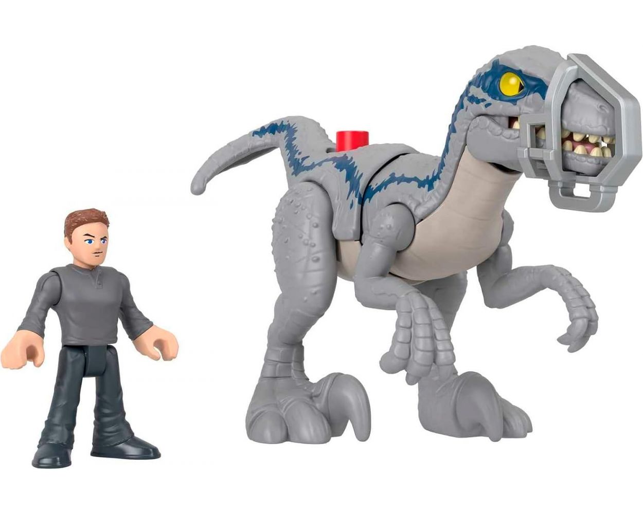 Imaginext Jurassic World Dinosaurio de Juguete Blue & Owen