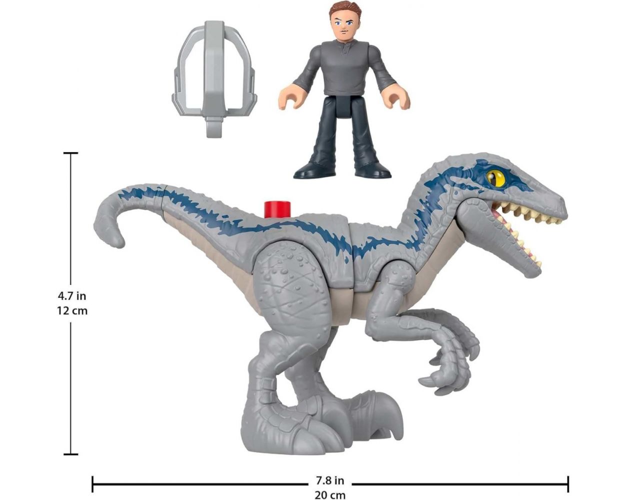 Imaginext Jurassic World Dinosaurio de Juguete Blue & Owen