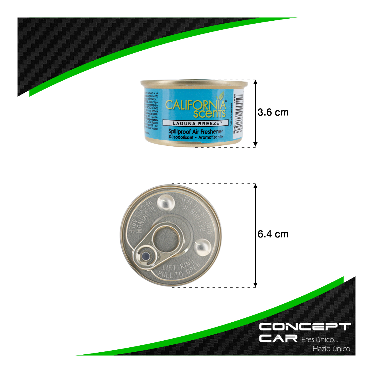 Aromatizante California Scents Lata 42gr Auto Camioneta