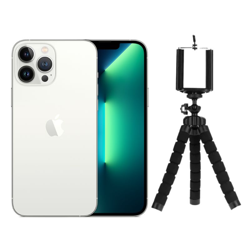 iPhone 13 Pro 128GB Plata Reacondicionado Grado A + Trípode