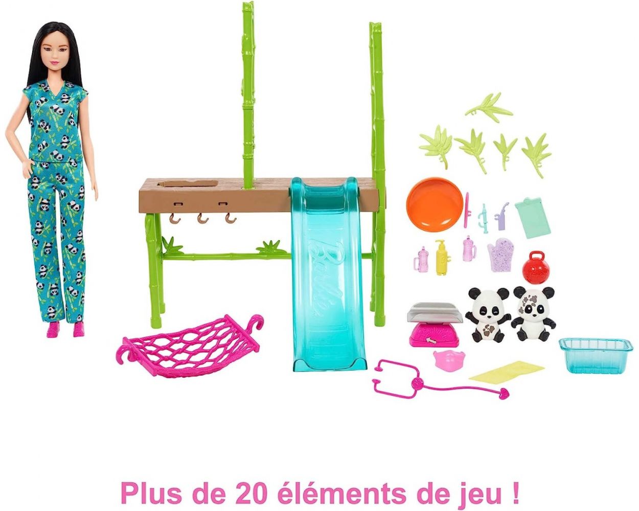  Barbie Profesiones Set de Juego Cuidadora de Pandas