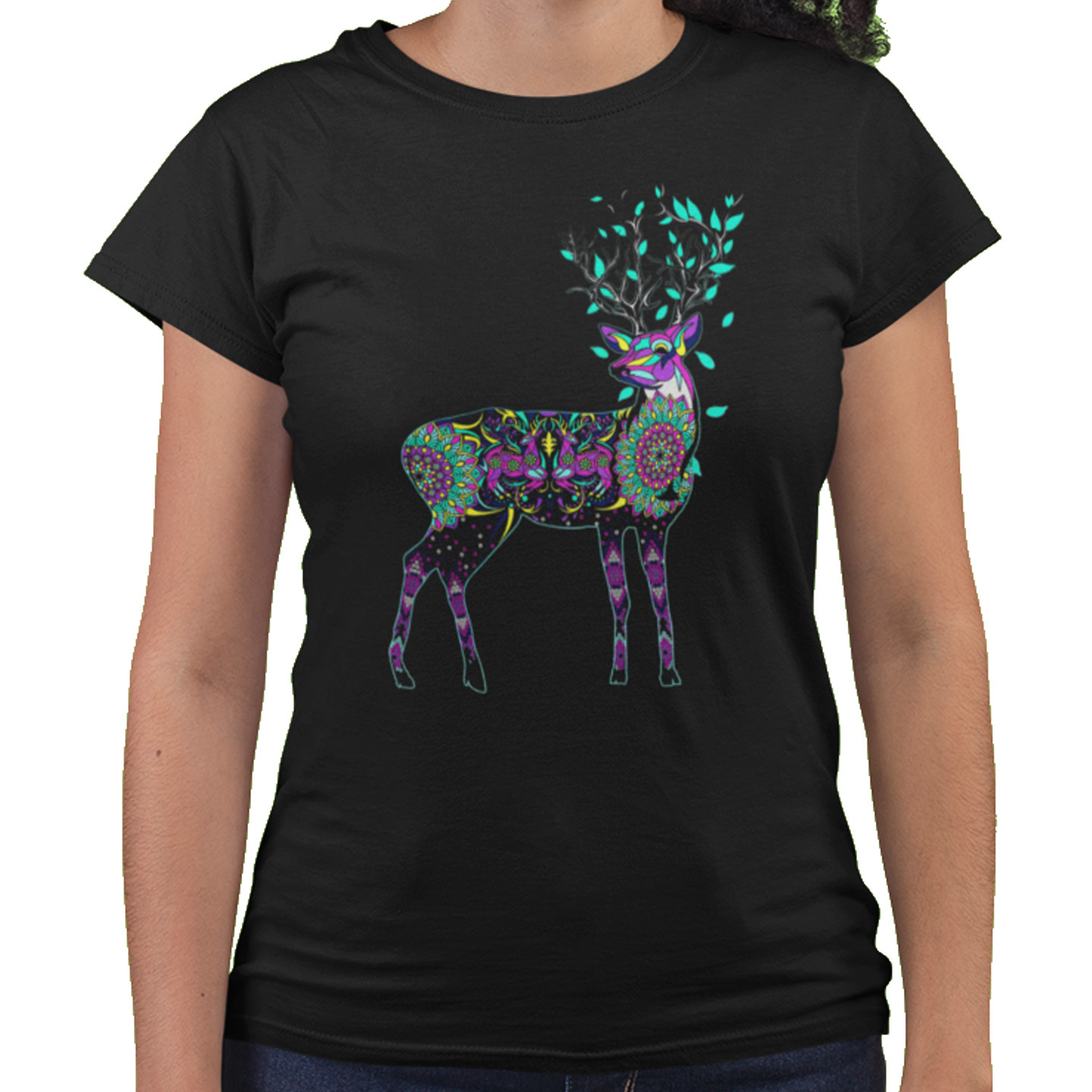Playera Caballero y Dama Venado Huichol Animales