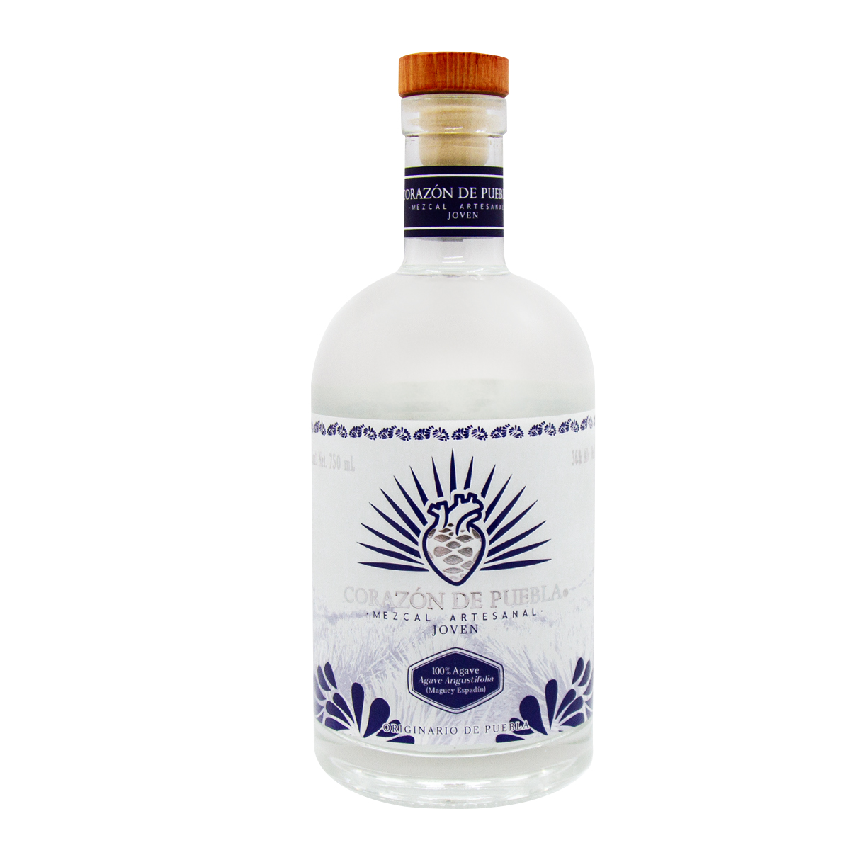 Corazón de Puebla Mezcal Artesanal Joven 750ml