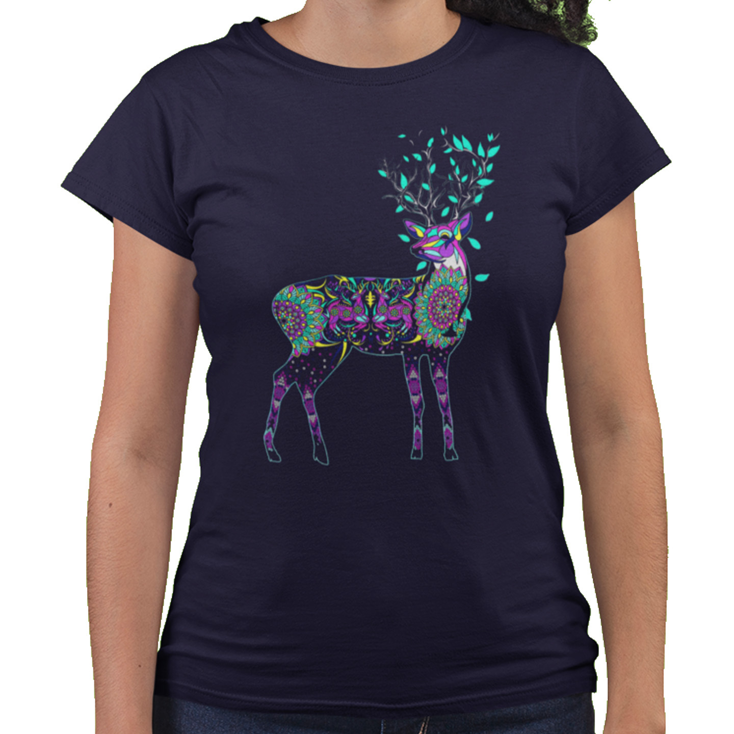 Playera Caballero y Dama Venado Huichol Animales