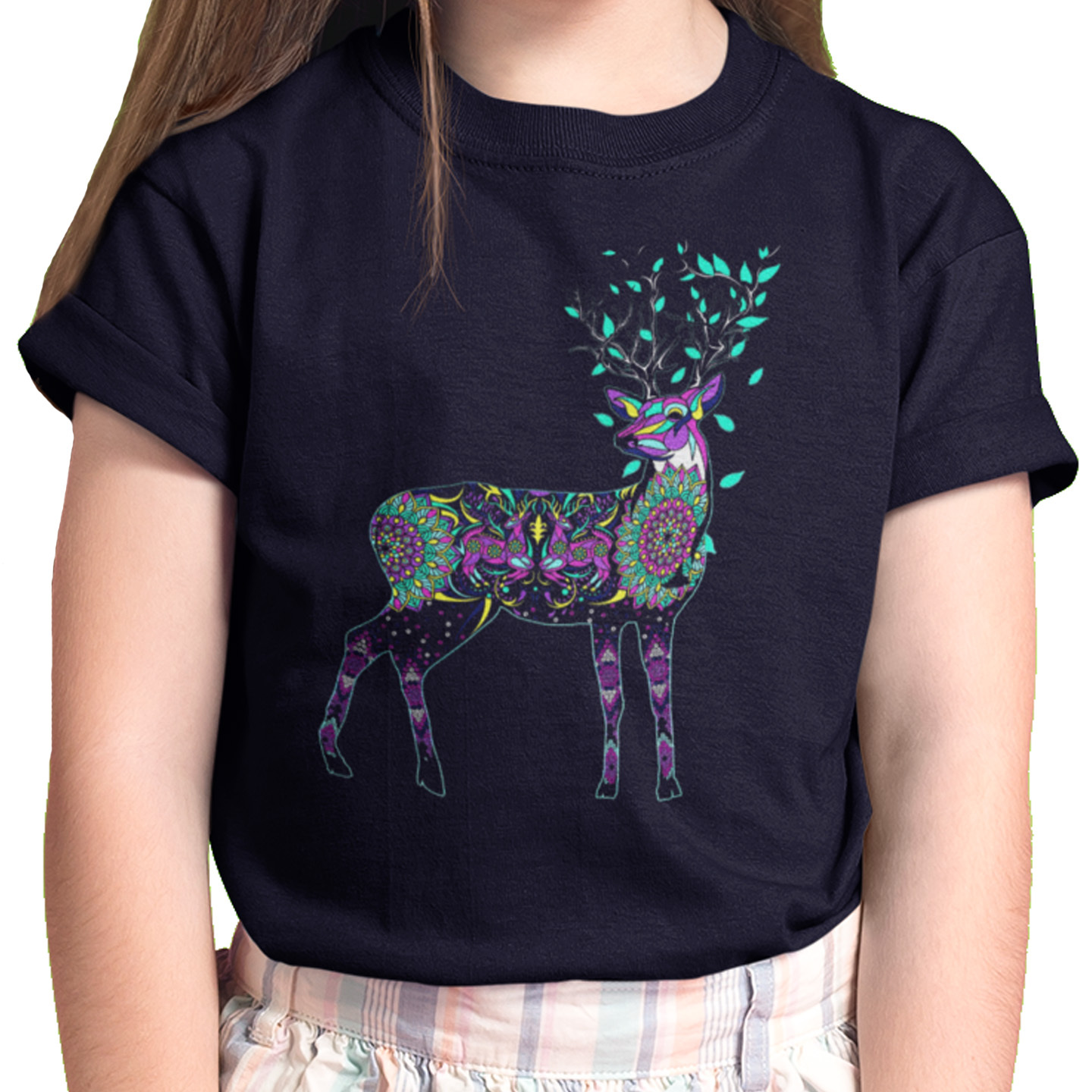 Playera Caballero y Dama Venado Huichol Animales