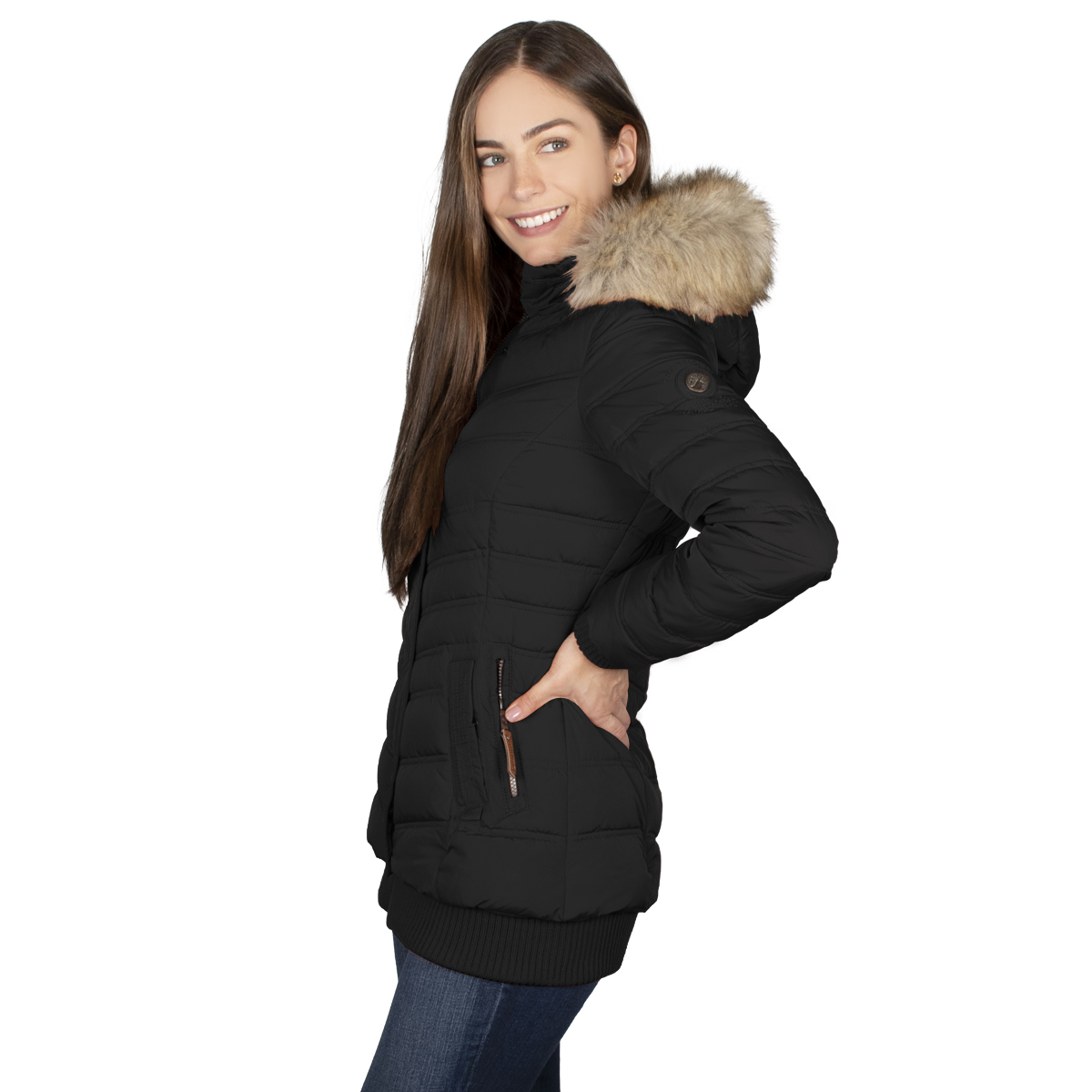 Chamarra Mujer Greenlander Con Gorro Desmontable Pol5524