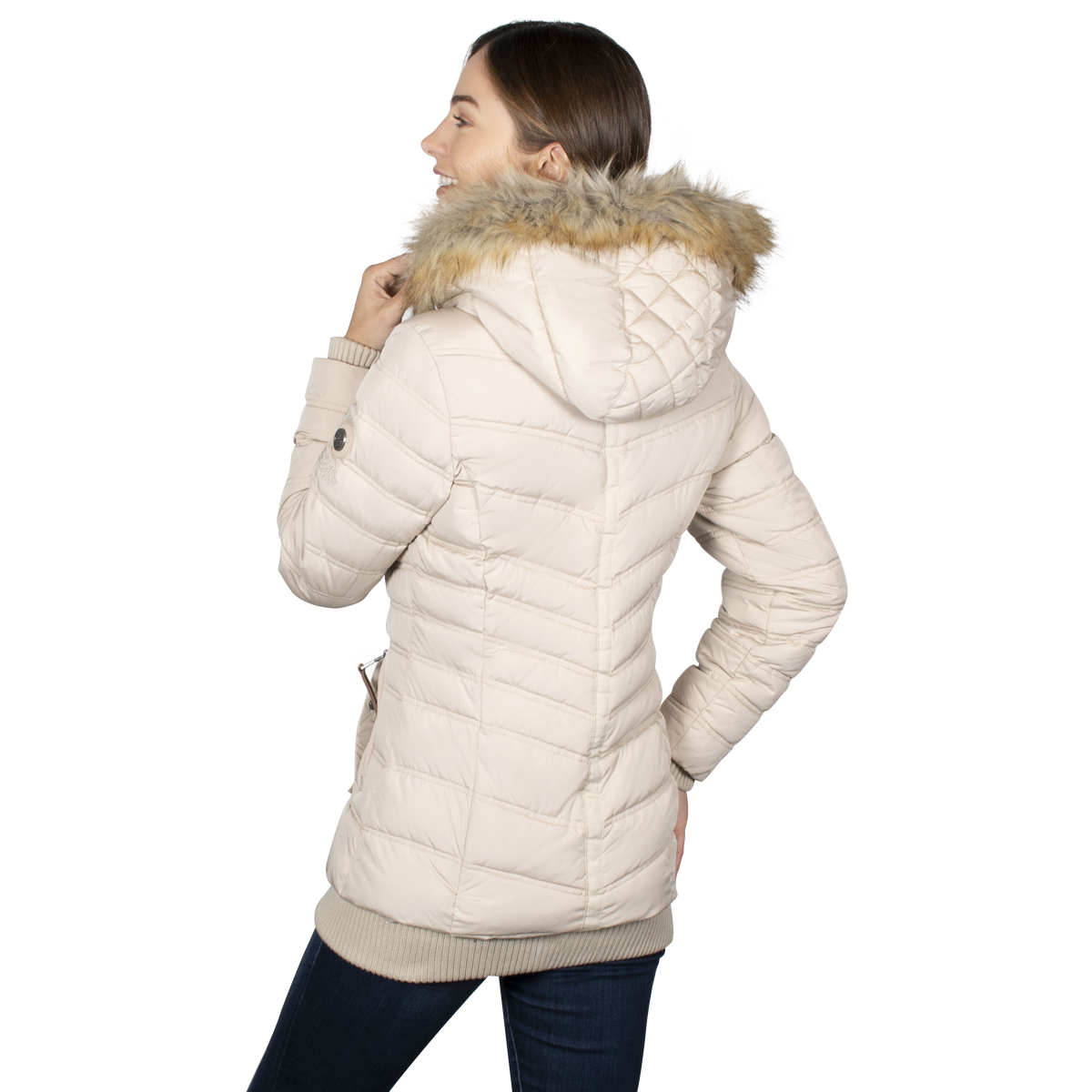 Chamarra Mujer Greenlander Con Gorro Desmontable Pol5524