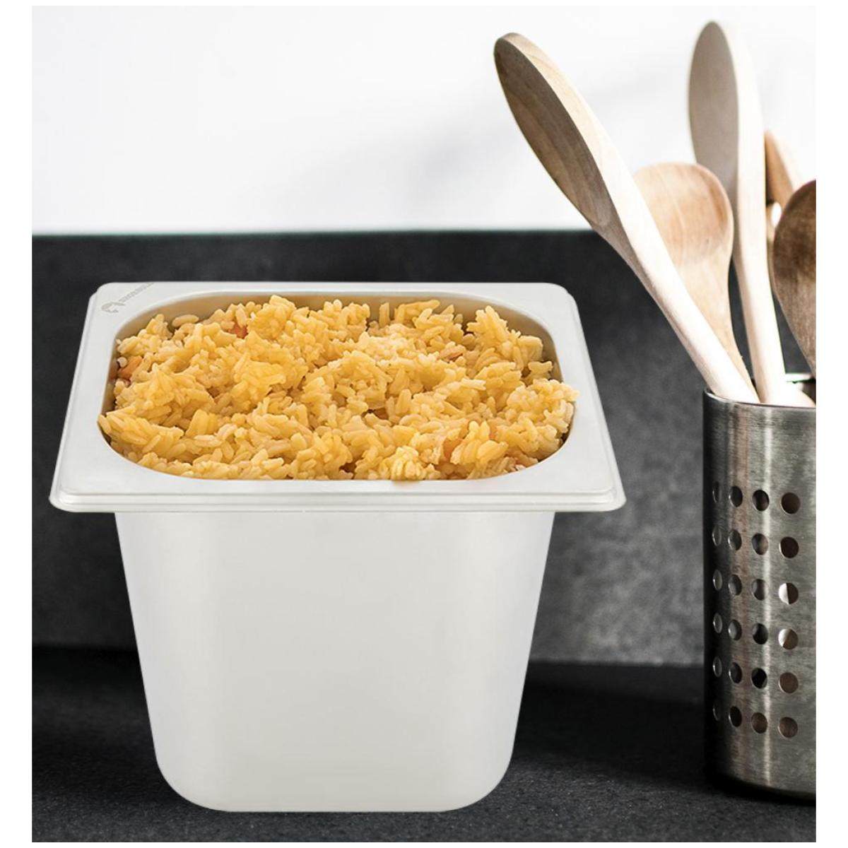 Inserto Acero Inoxidable Con Tapa 1/6 10CM Shorbull.