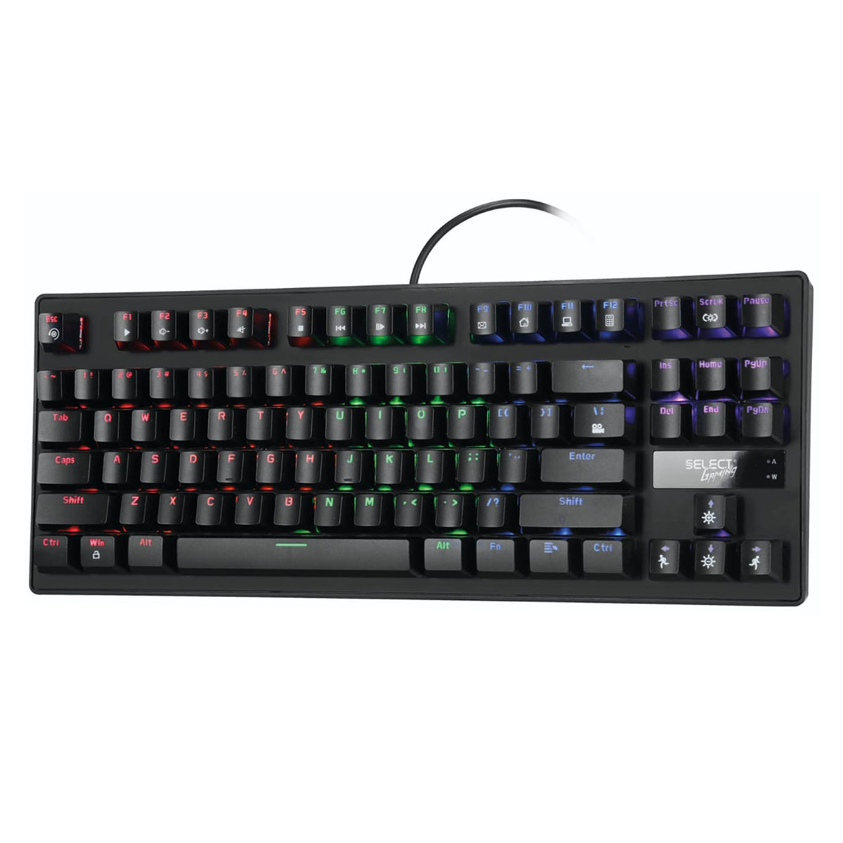 Teclado Gamer Mecánico SG-T1 Alámbrico Español Select Gamer Luz Rgb