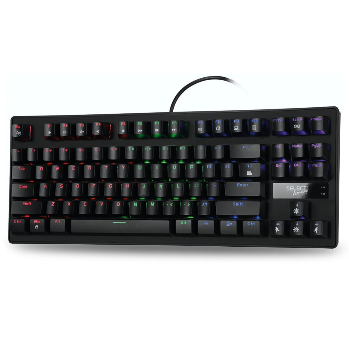 Teclado Gamer Mecánico SG-T1 Alámbrico Español Select Gamer Luz Rgb