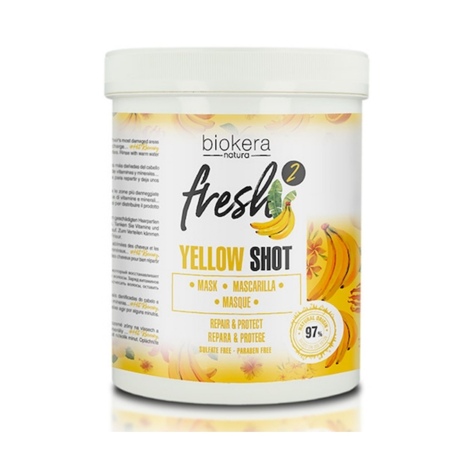 Salerm Biokera Fresh Yellow Shot Shampoo Y Mascarilla 1kg C/U