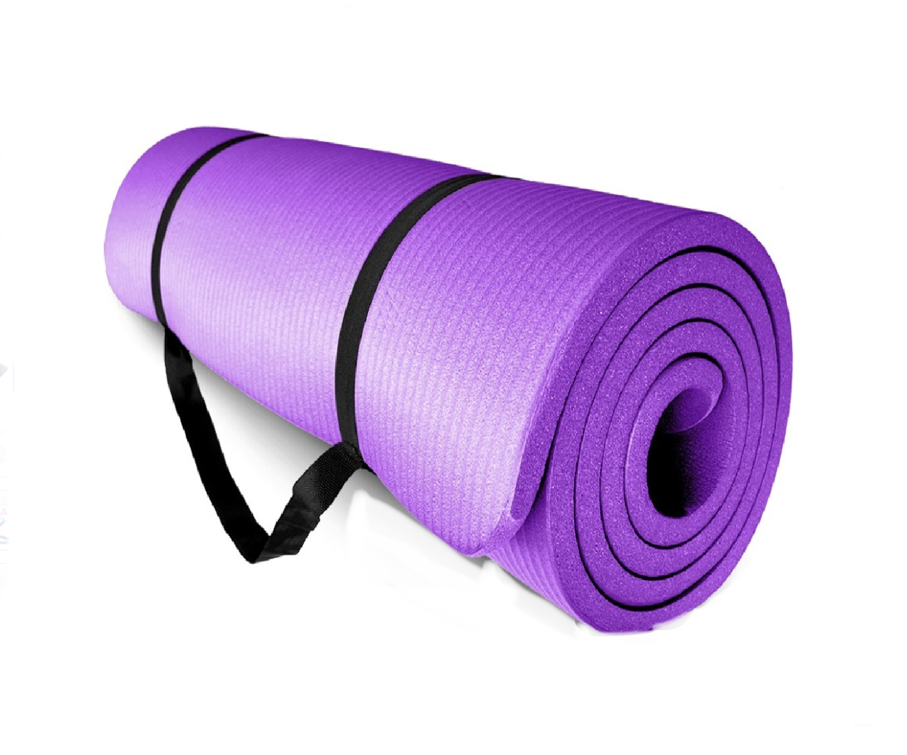 Tapete Yoga 15mm Grueso Antiderrapante Ejercicio Fitness Gym morado