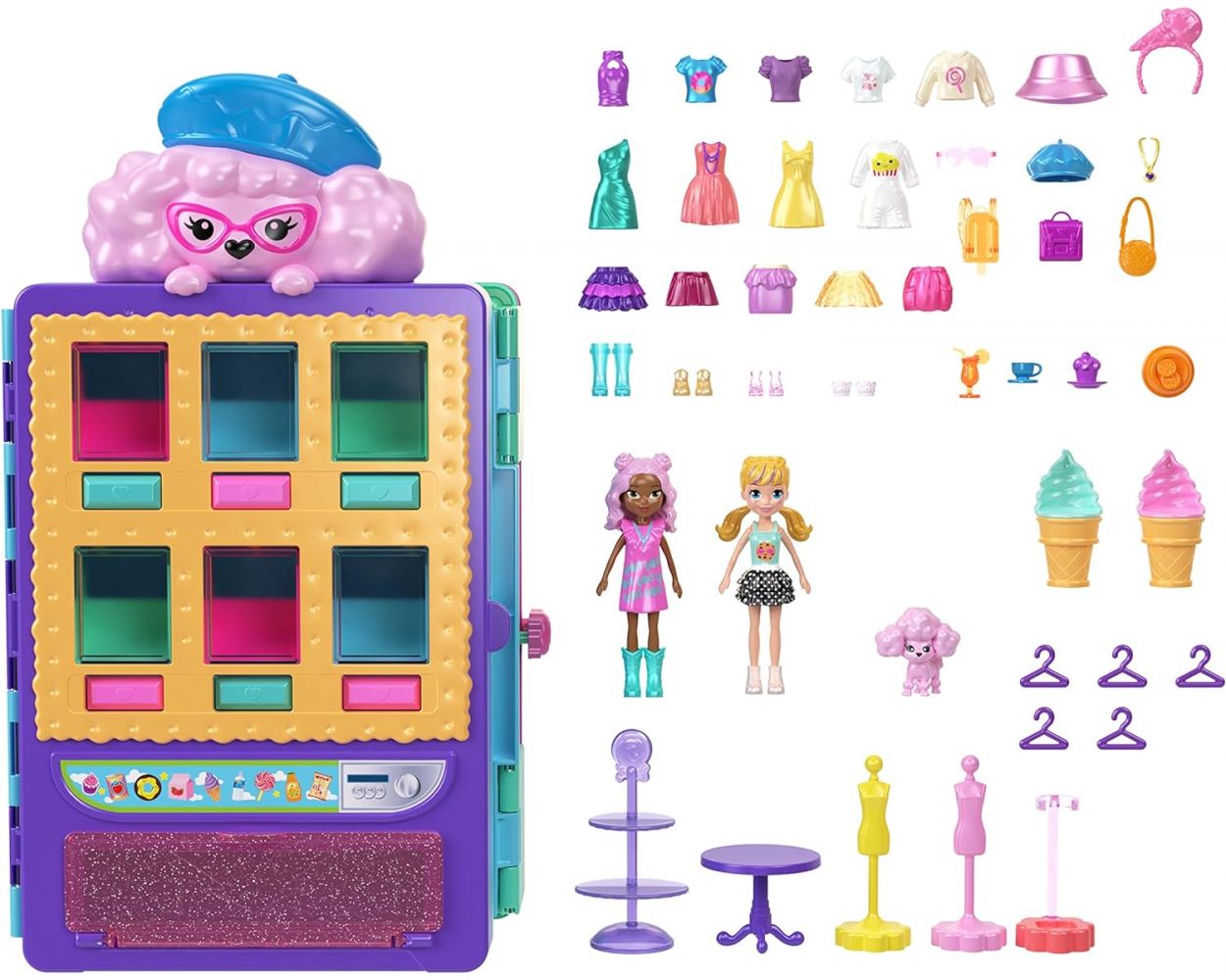 Polly Pocket Set de Juego Servicio de Modas Dulces
