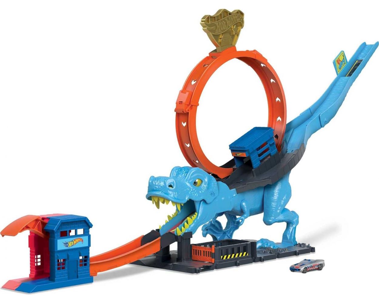 Hot Wheels City Pista de Juguete T-Rex Devorador