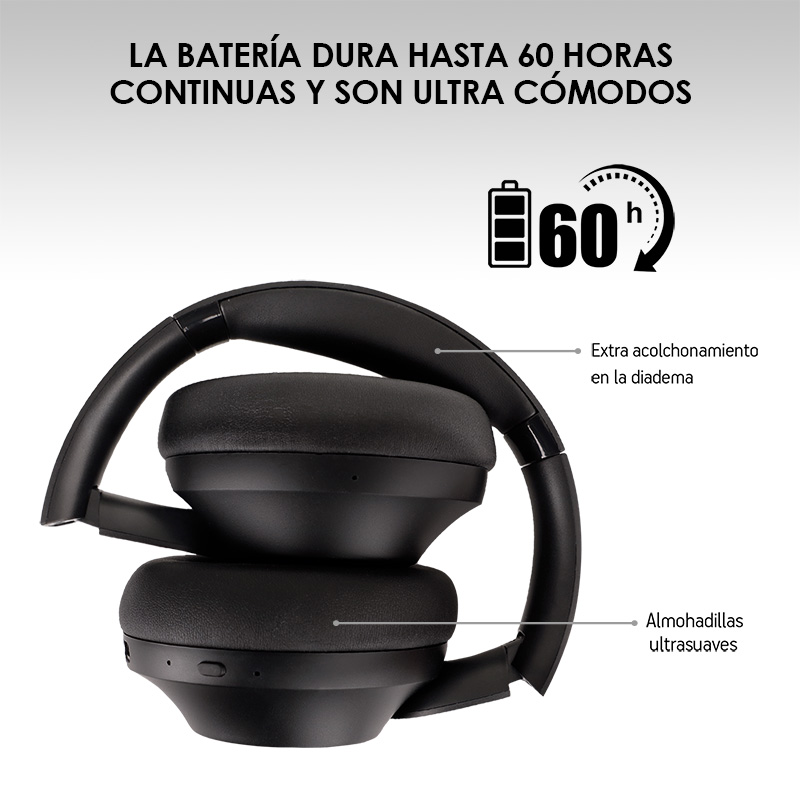 Audífonos Inalámbricos Bluetooth Cancelación de Ruido Activa (ANC) Mod. AK3000