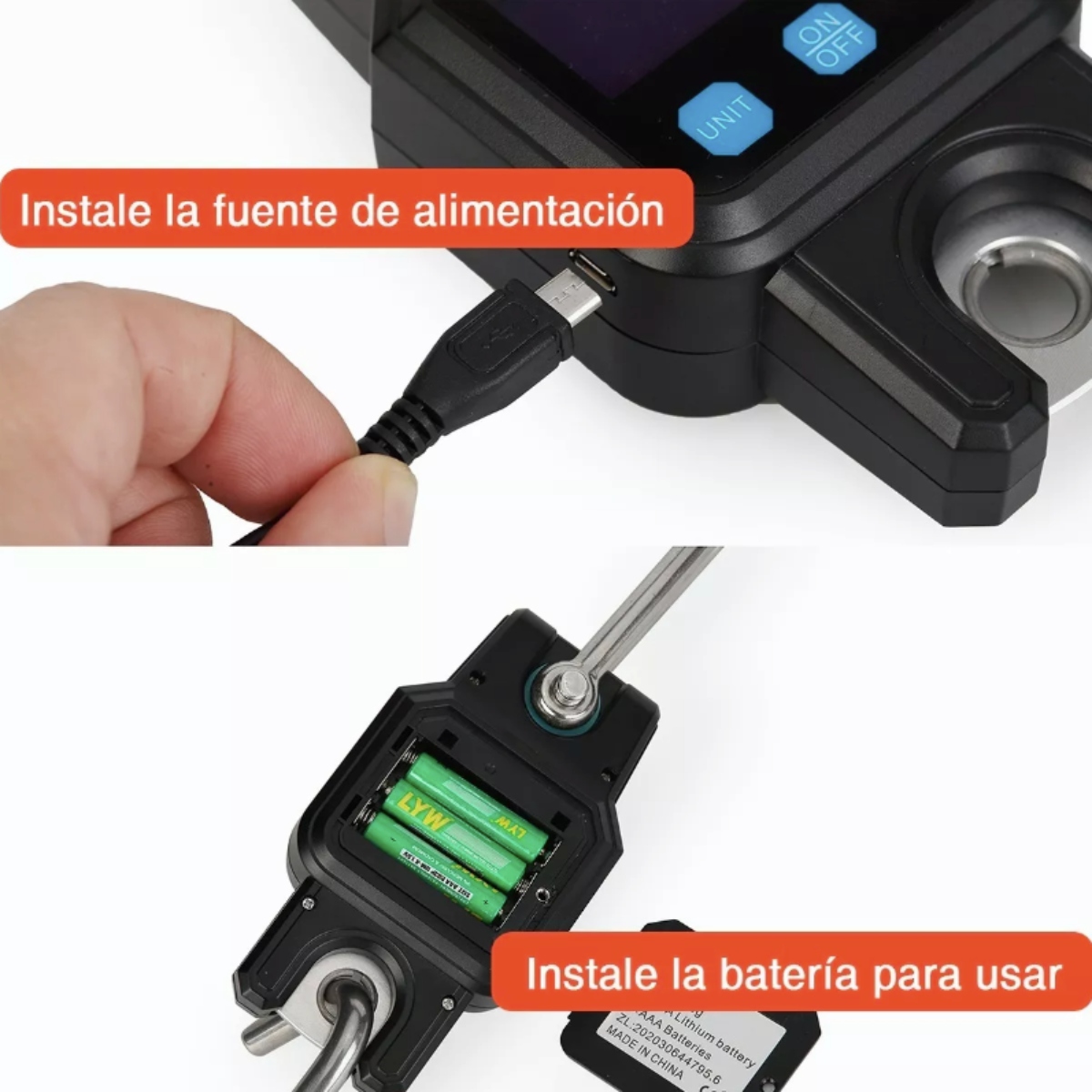 Bascula Colgante Industrial Digital 300kg Pesa Balanza Luz