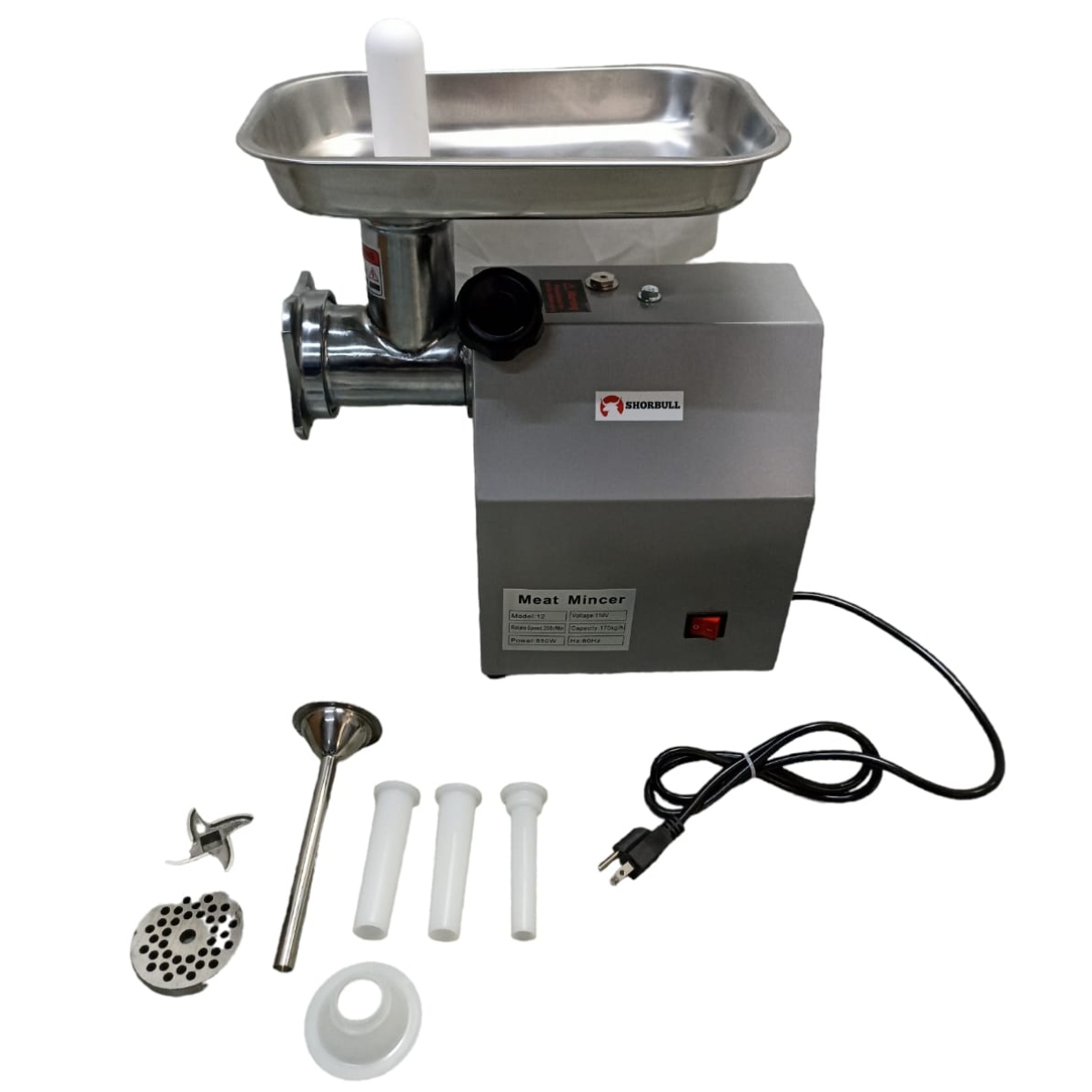 Molino Carne Acero Industrial Comercial Cocina 110v Shorbull