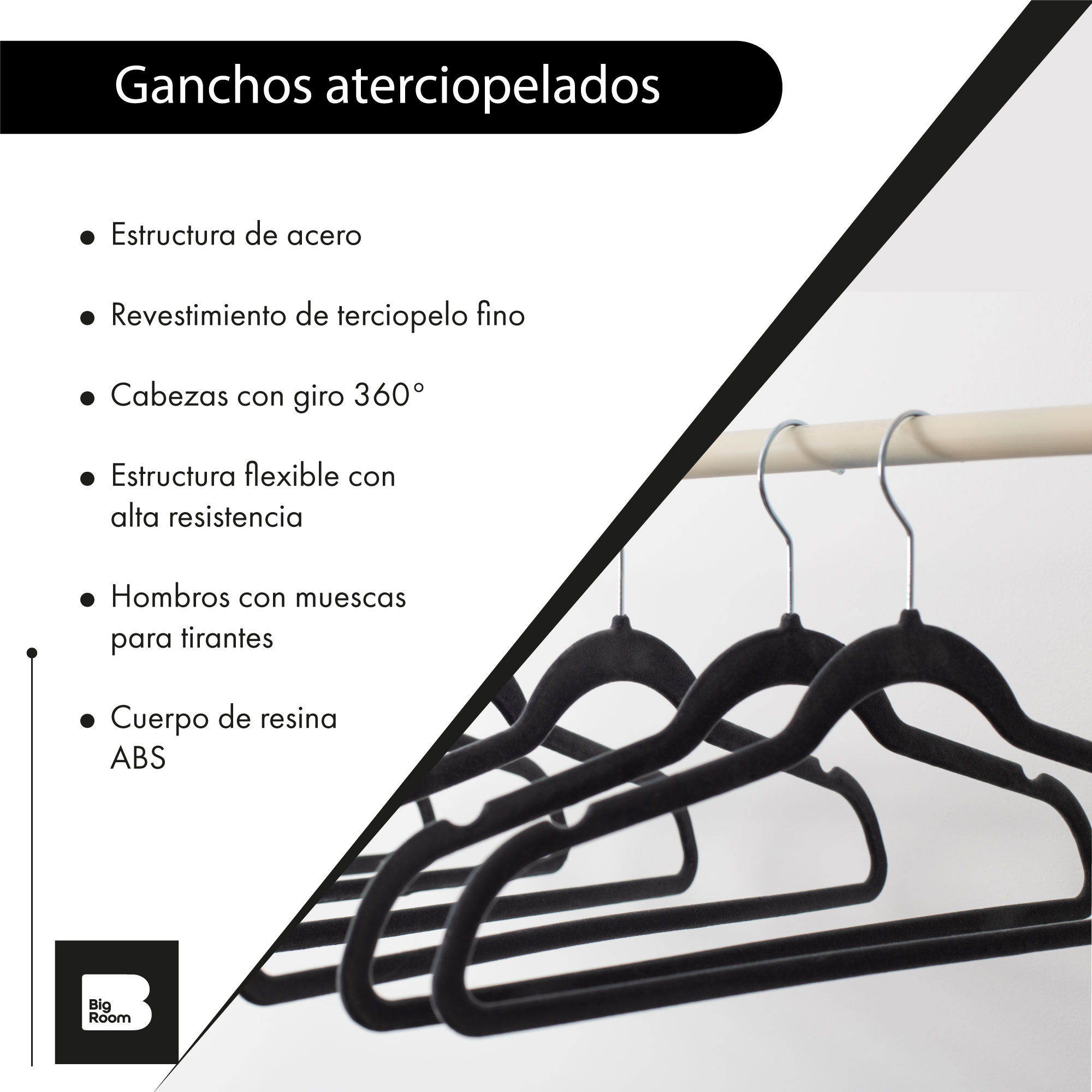 Ganchos de ropa online antideslizantes