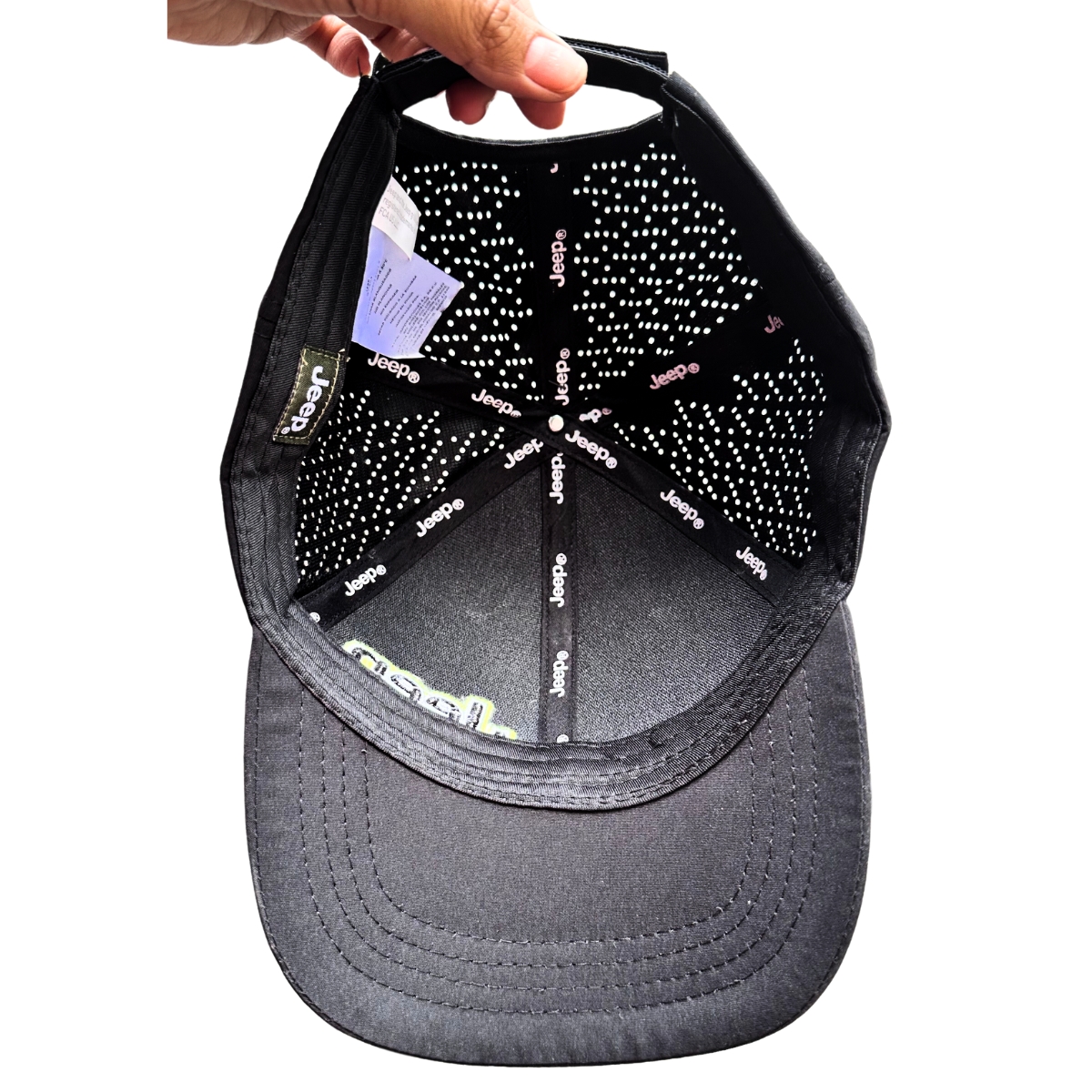 Gorra Jeep Trucker Original Negra Verde Hombre Deportiva