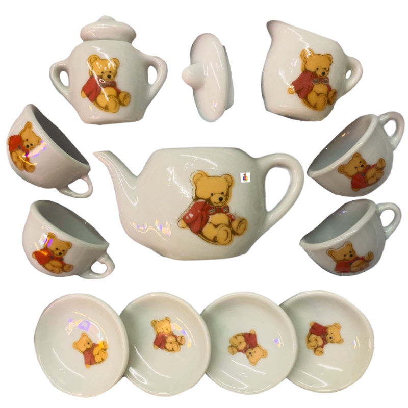Juego De Te Porcelana Oso Juguete Cocina Caja 11pz - Main Image