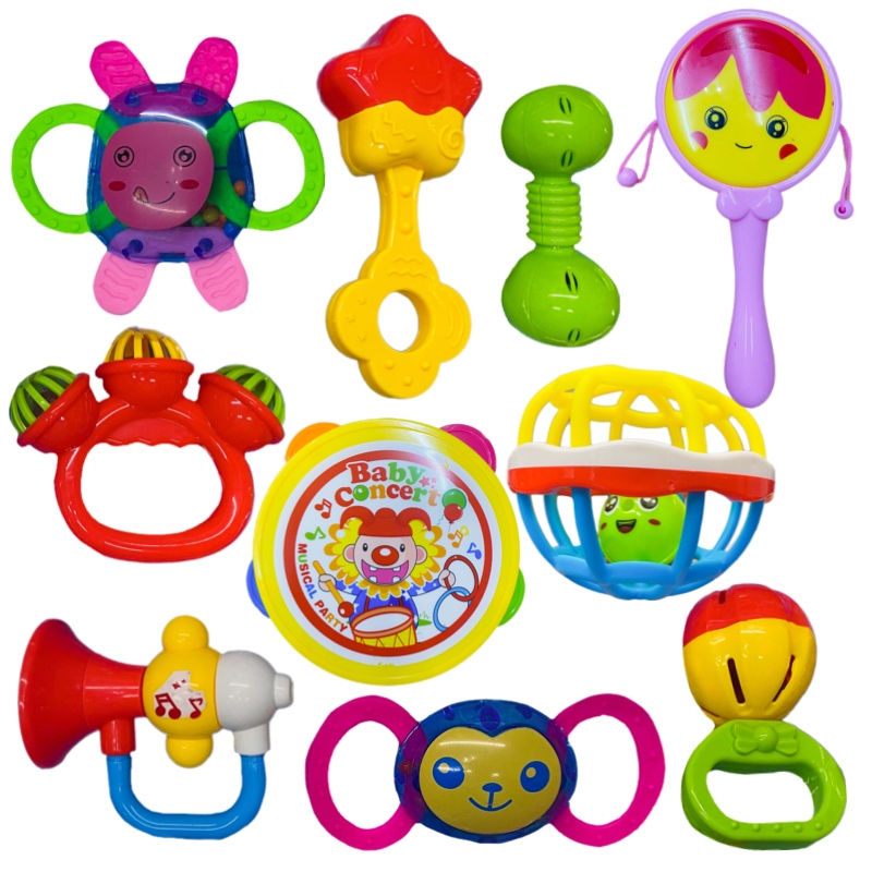 Juego De Sonaja Para Bebé Sonajeros Instrumentos Musicales