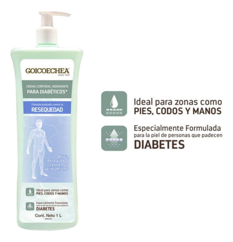 Crema Corporal Goicoechea Diabetx 678030 1Litro