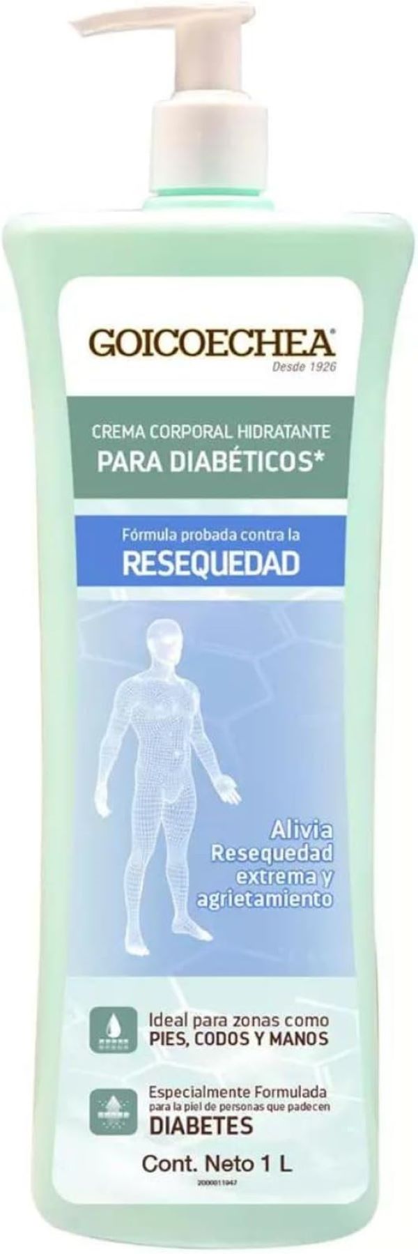 Crema Corporal Goicoechea Diabetx 678030 1Litro