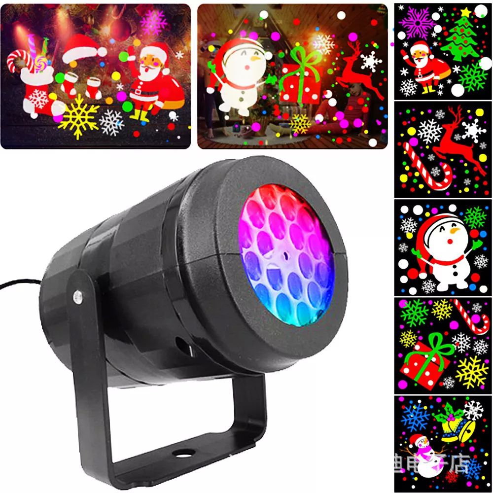 Proyector de navidad laser led con 16 patrones