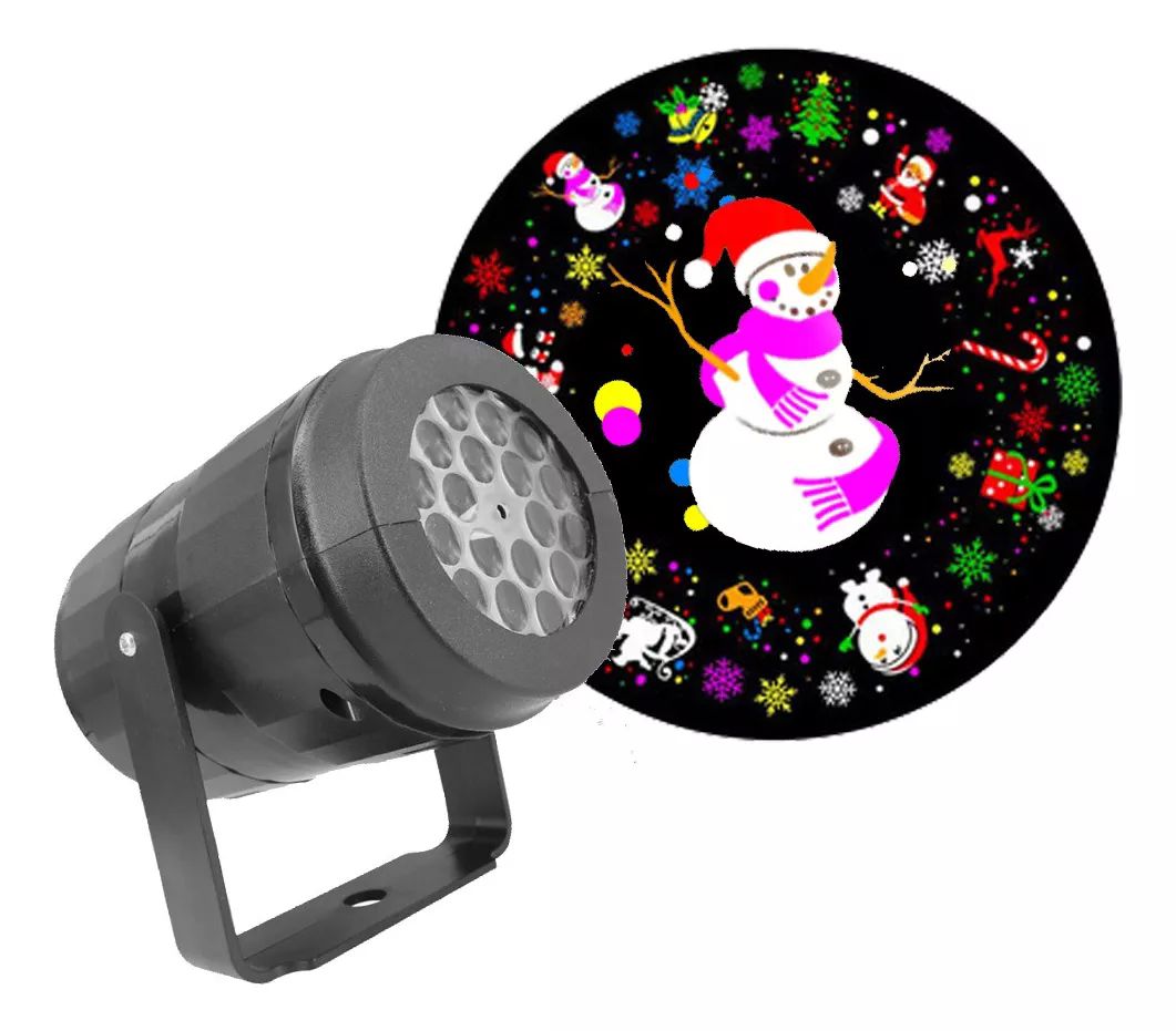 Proyector de navidad laser led con 16 patrones