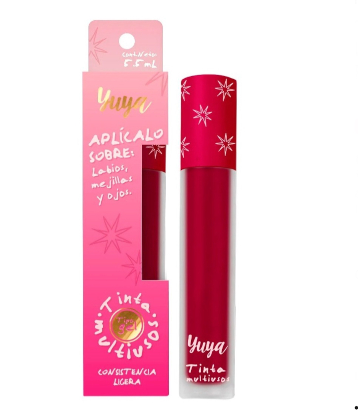 Tinta Multiusos Yuya Aplica En Labios Mejillas Y Ojos 5.5ml Color Fugaz