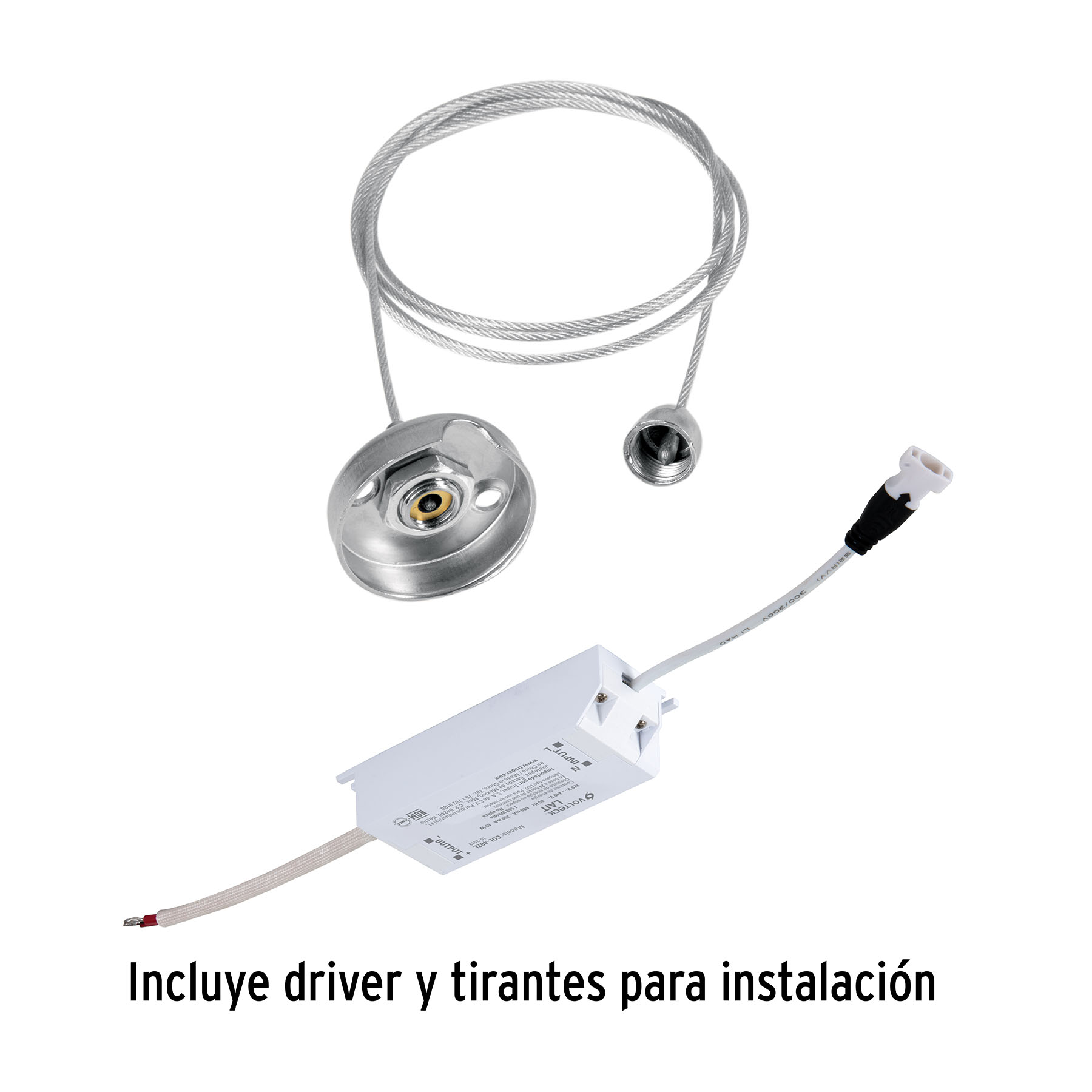 PANEL DELGADO COLGANTE DE LED 45 W 30 X 120 CM LUZ NEUTRA VOLTECK 49725