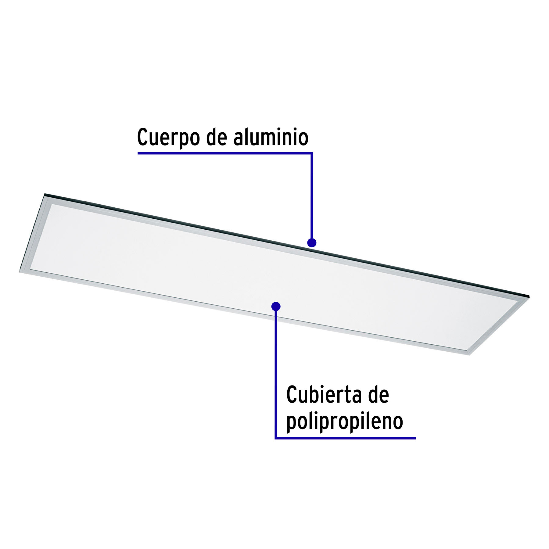 PANEL DELGADO COLGANTE DE LED 45 W 30 X 120 CM LUZ NEUTRA VOLTECK 49725